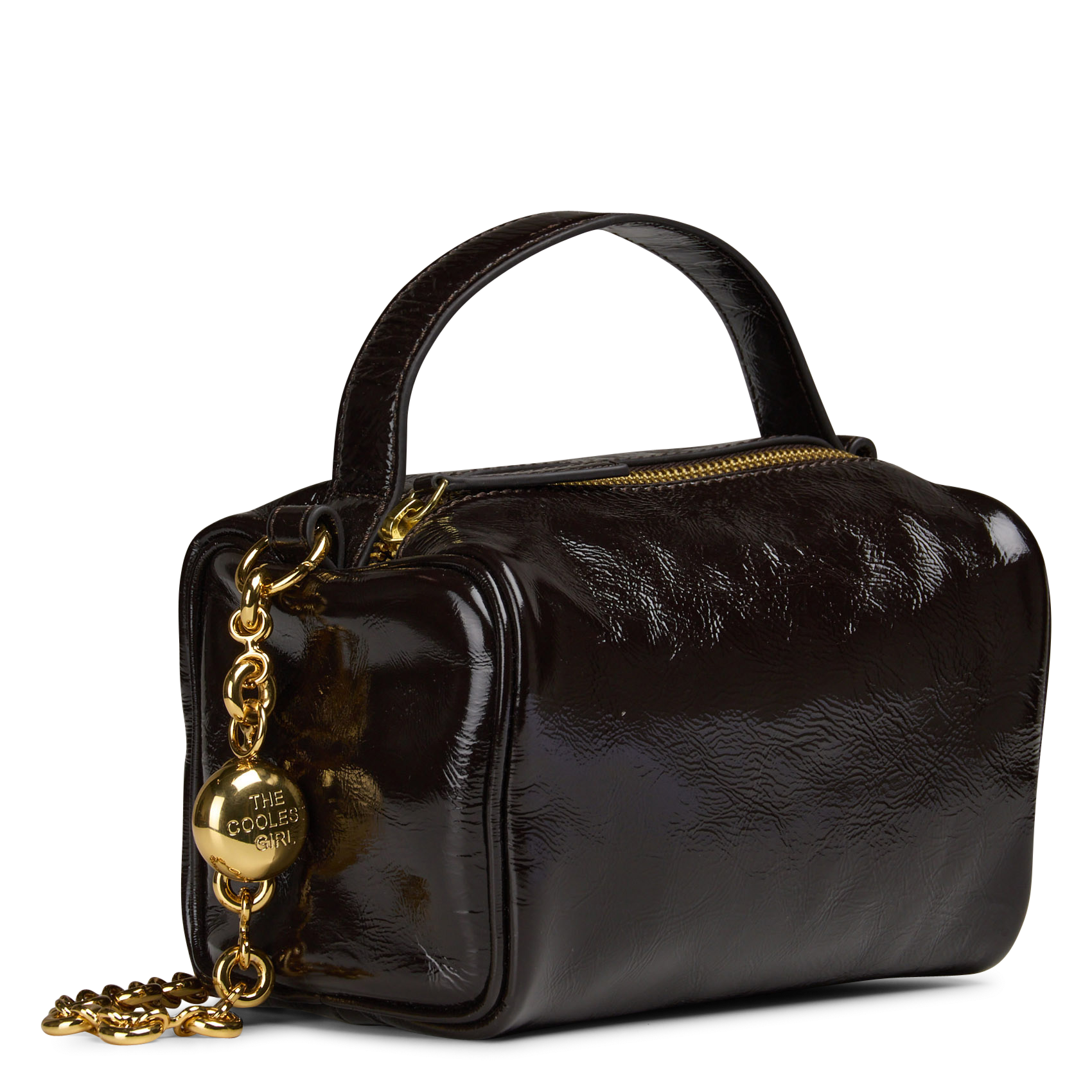 Leren handtas BERENICE Bruin