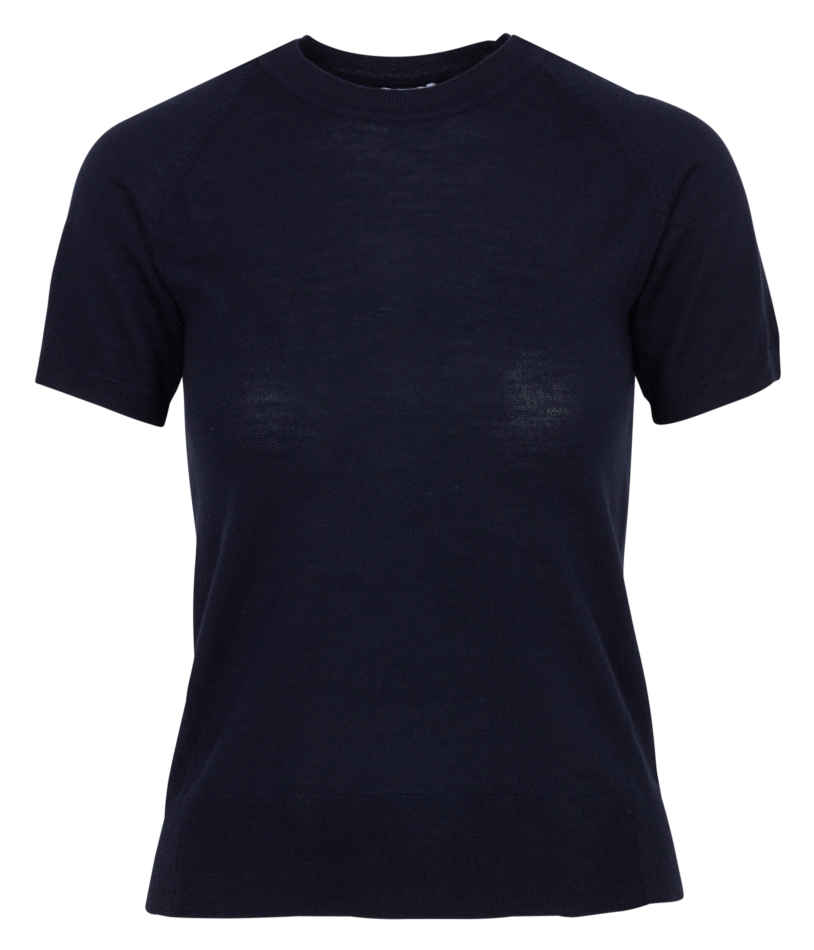 Feiner Kurzarm-Pullover aus Wolle IKKS Blau