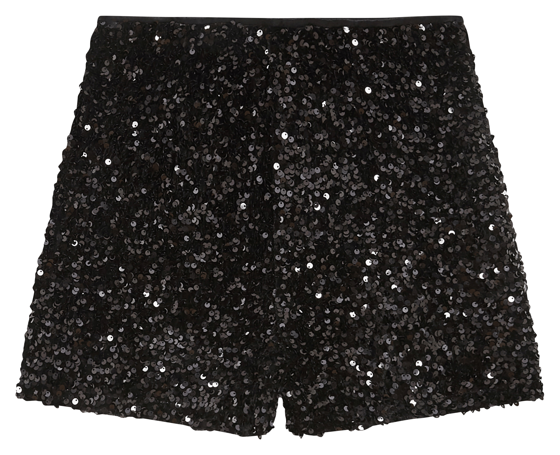 Gerade geschnittene High-Waist-Shorts mit Pailletten GRACE ET MILA Schwarz