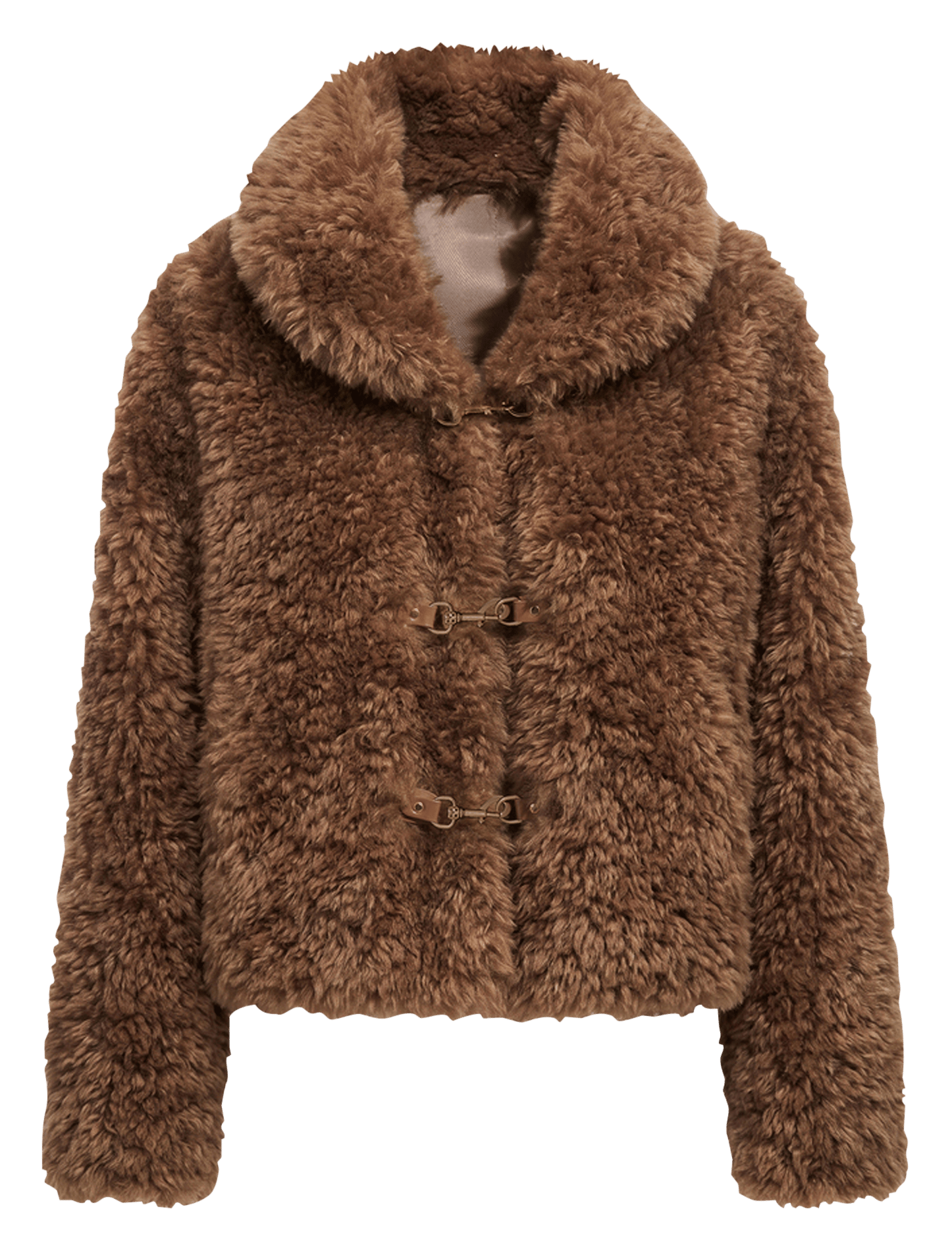 Straight faux fur coat GERARD DAREL Beige