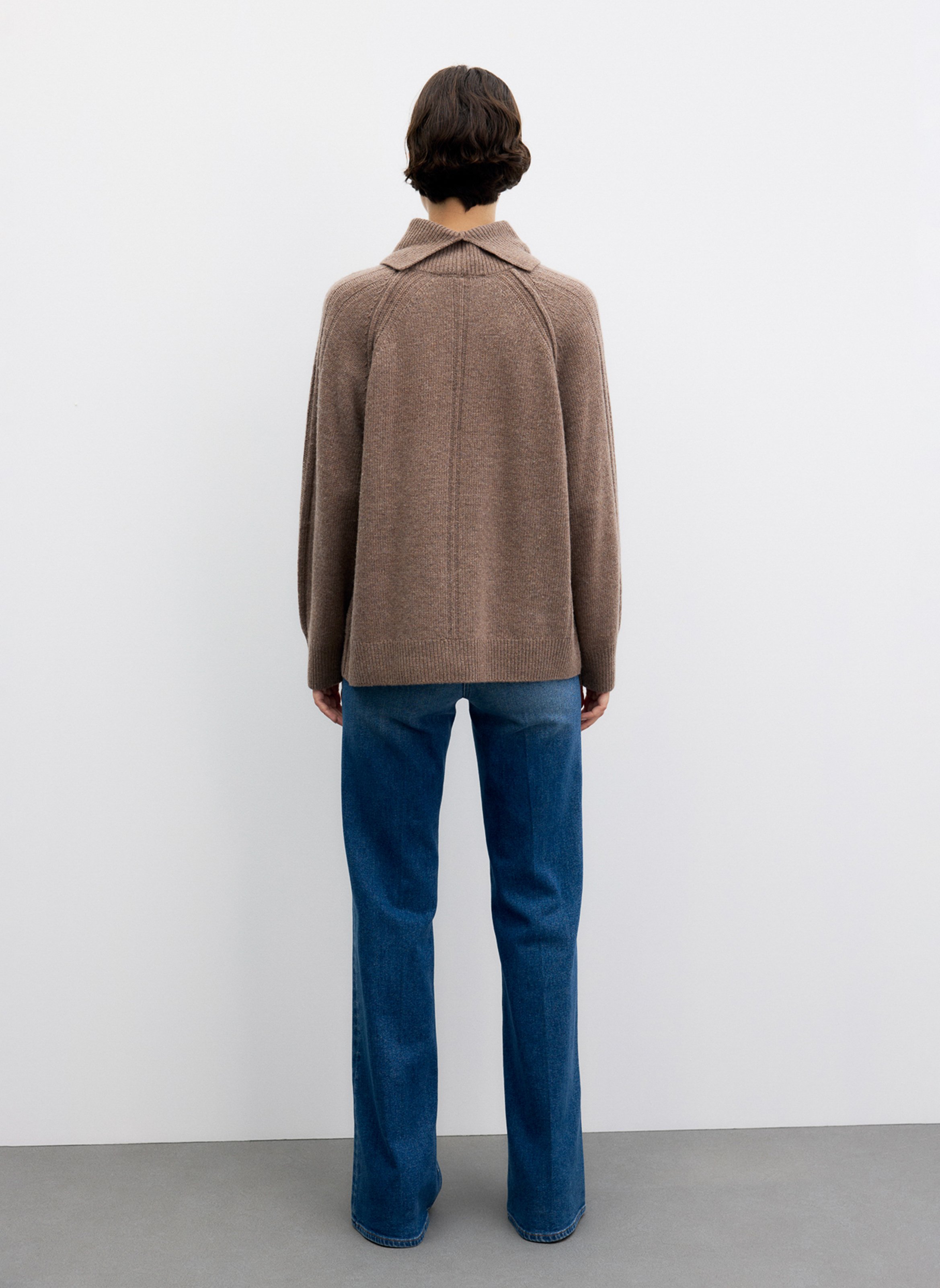 Wool and cashmere turtleneck sweater GERARD DAREL Brown