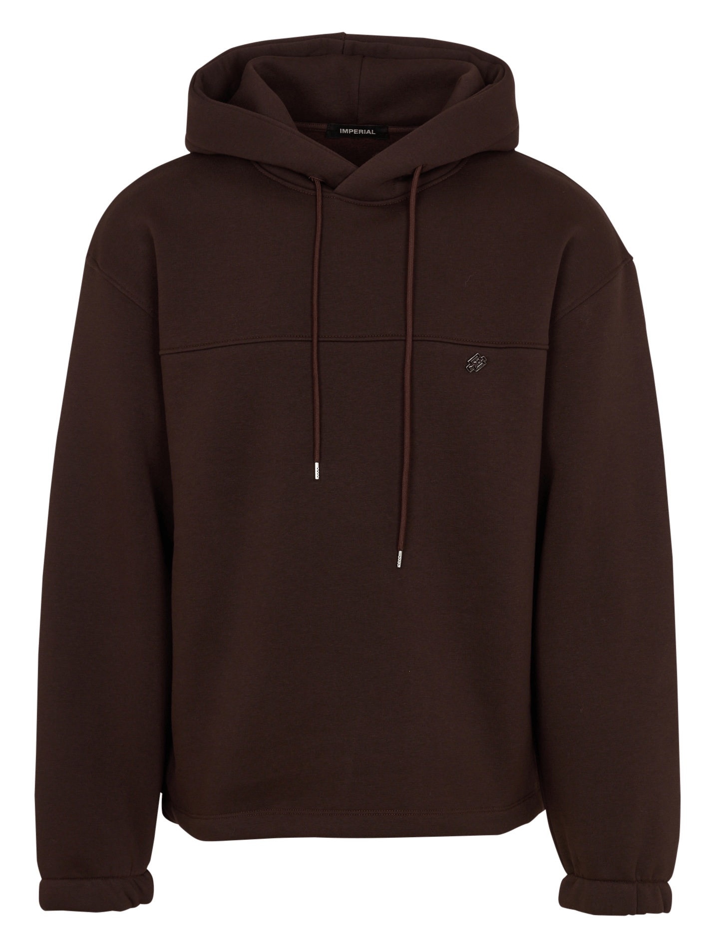 Sweat à capuche oversize en coton mélangé IMPERIAL Marron