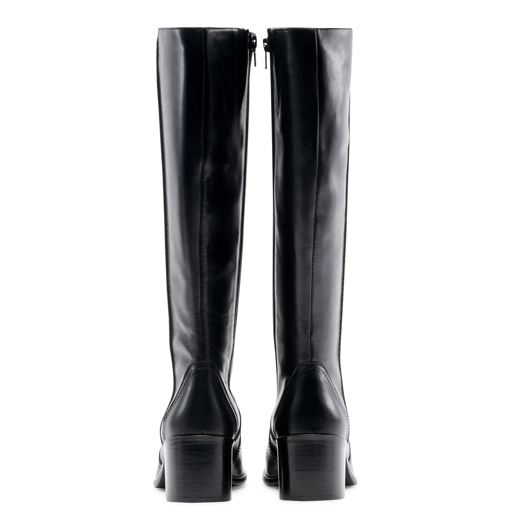 Bottes à bout rond en cuir MELLOW YELLOW Noir