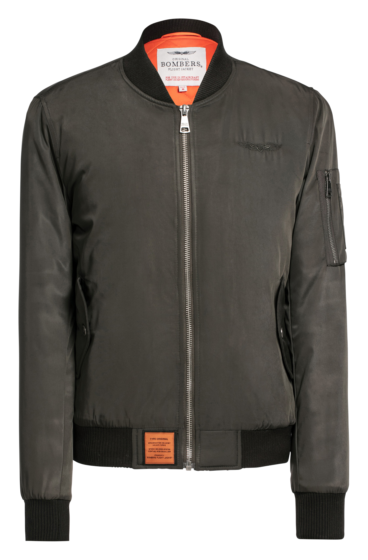 Bomber matelassé zippé BOMBERS ORIGINAL Kaki