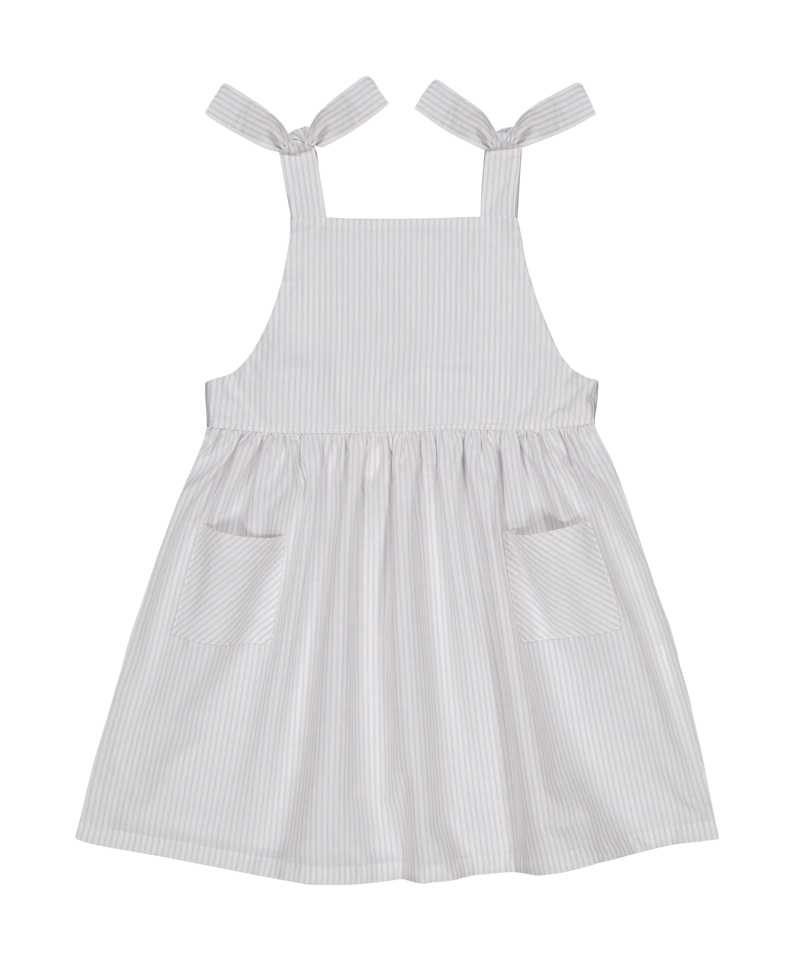 Robe courte rayée en coton bio  PETITE LUCETTE Blanc