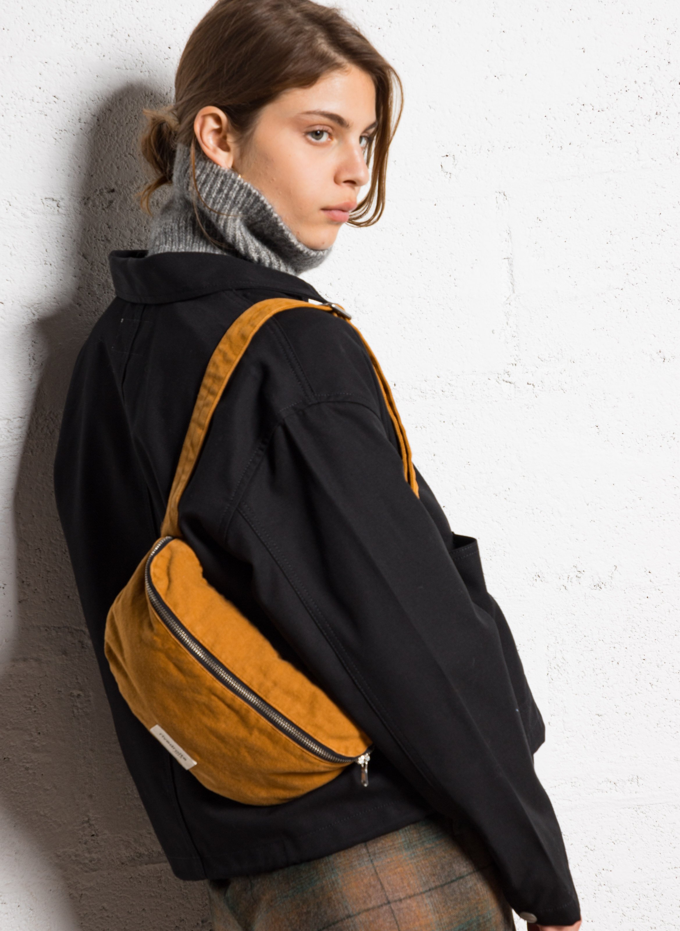 Denim waist bag RIVEDROITE PARIS Brown