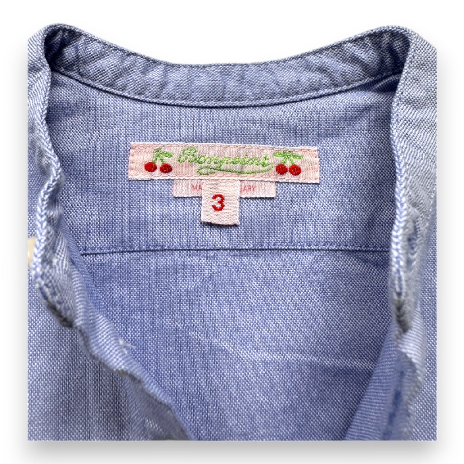 Blue Baby Shirt - 3 Months BONPOINT - Seconde Main Blue