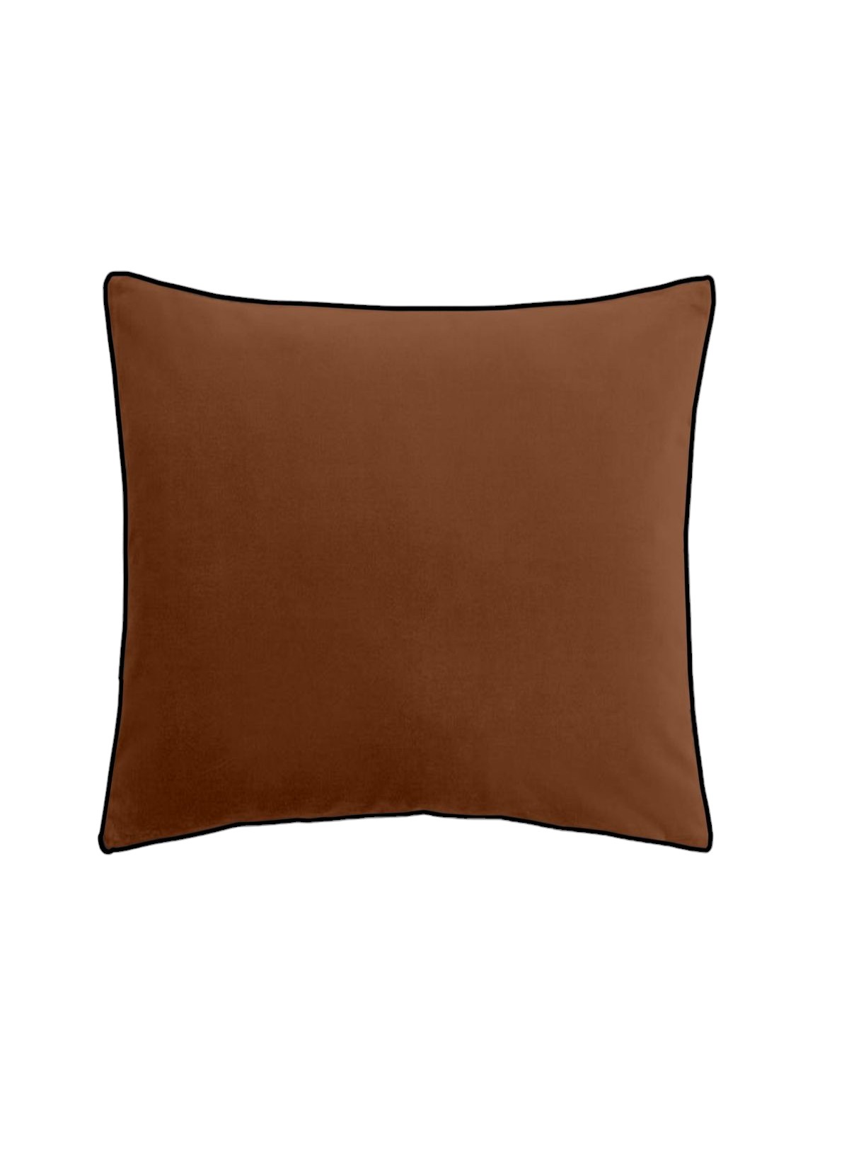 Solid square cushion MOKA Marron