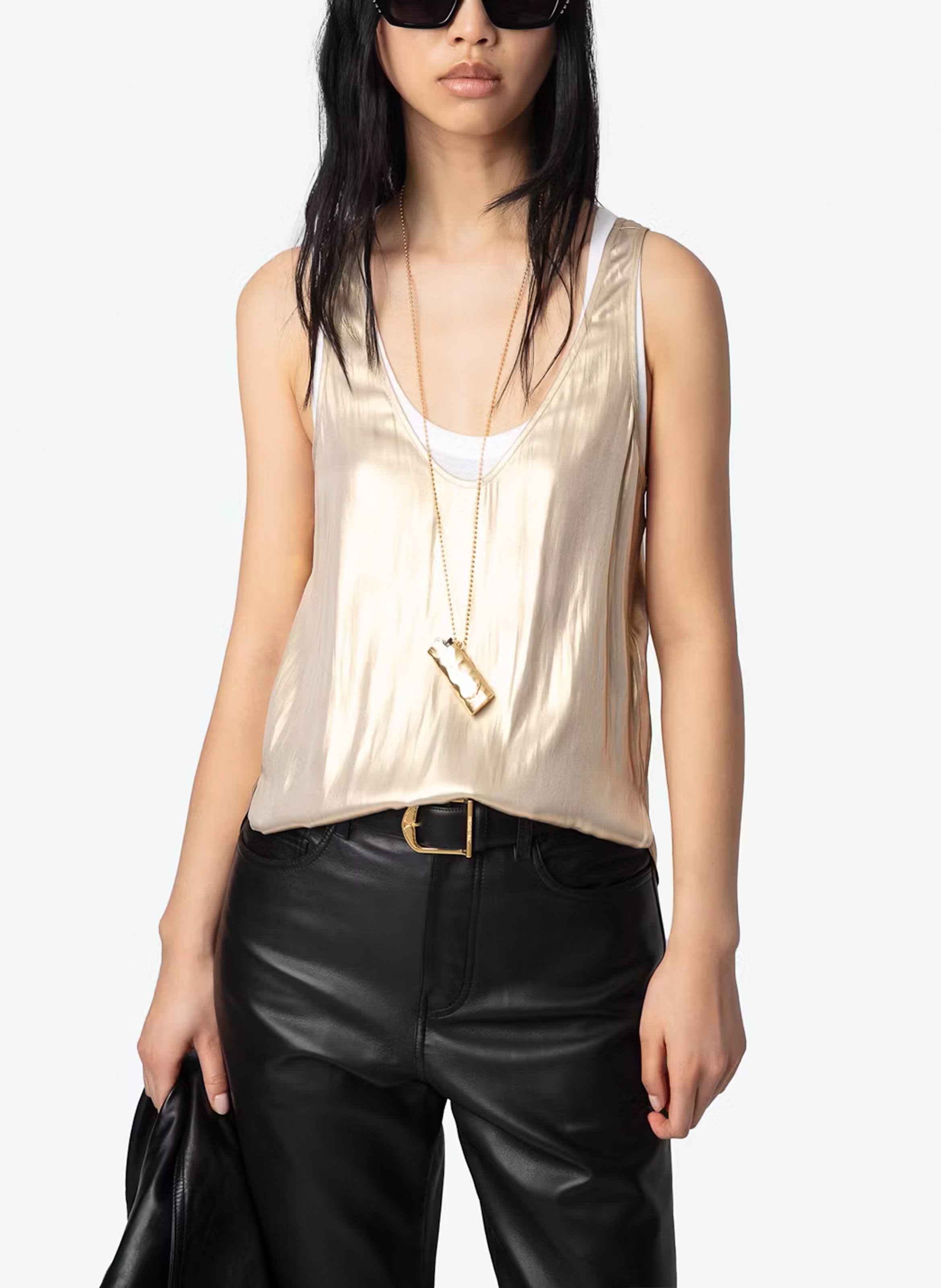 Top col rond  ZADIG&VOLTAIRE Jaune