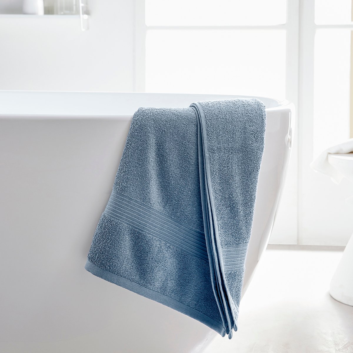 Set of cotton towels and bath sheets TODAY LINGE DE MAISON Blue