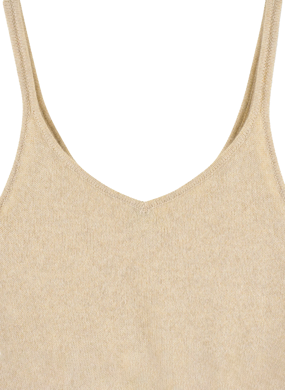 Top droit en cachemire FROM FUTURE Beige