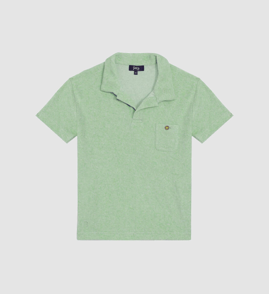 Almond Terry Cloth Polo GILI'S Green