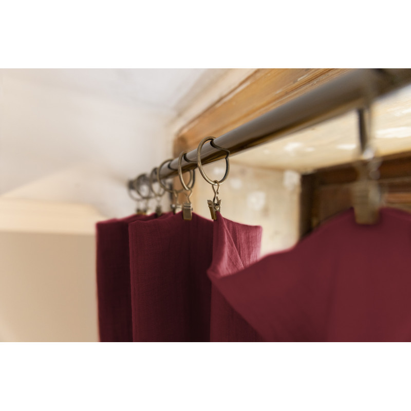 Blackout and Thermal Curtains L'EFFET PAPILLON Red