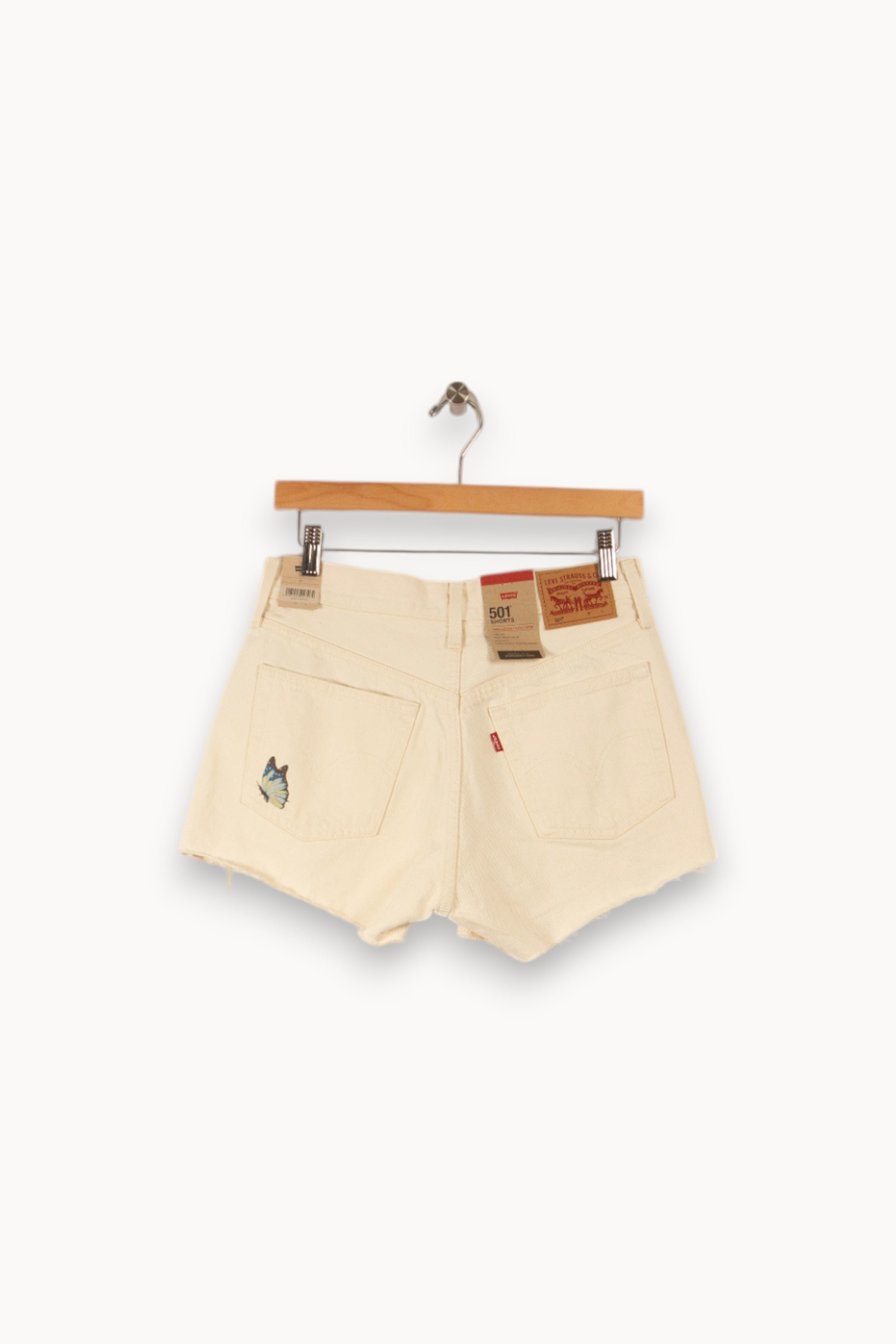 Alessia stretch cotton denim shorts LEVI'S - Seconde main White