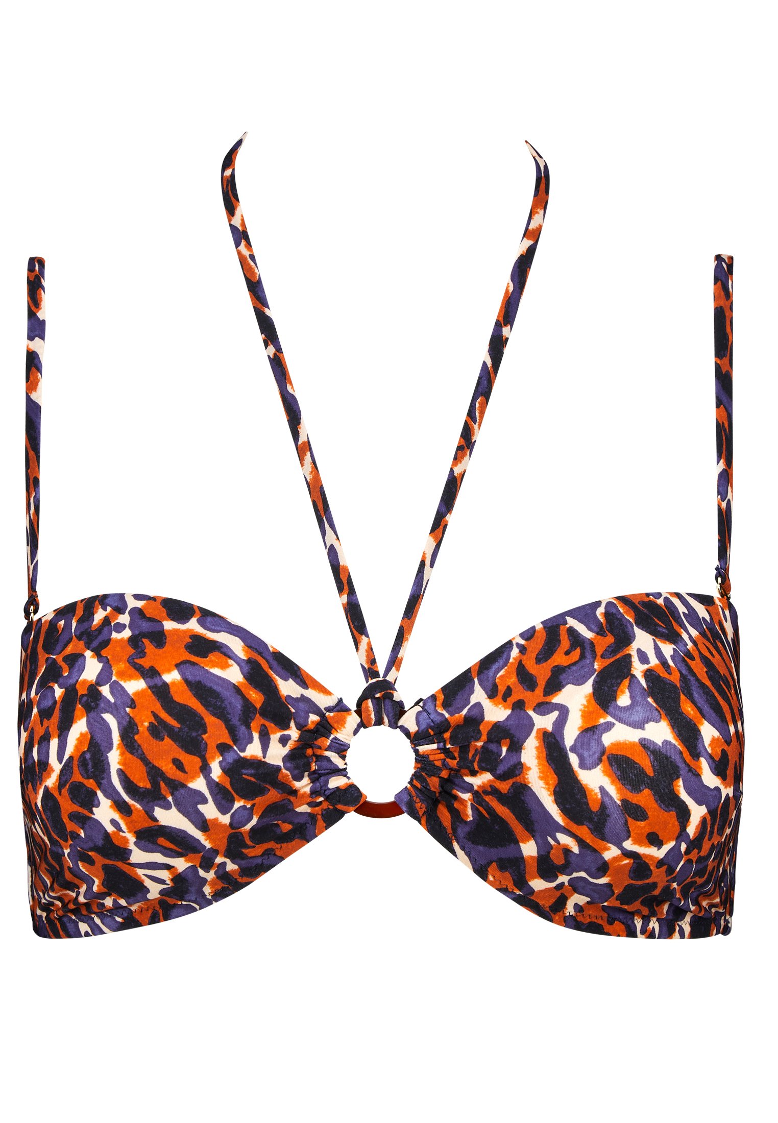 Bandeau swimsuit top with removable cups AUBADE Red