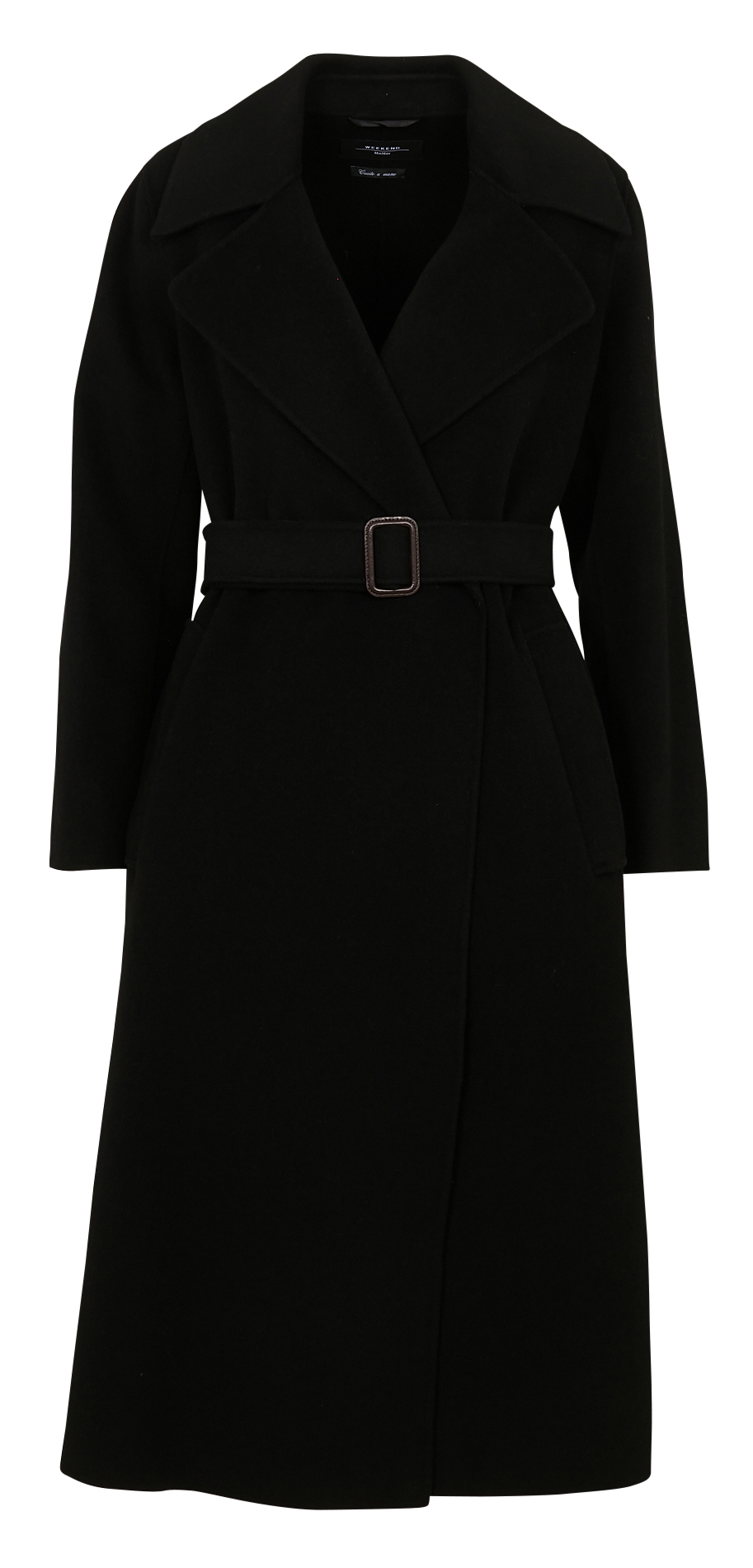Coat with tailored collar MAX MARA WEEK END Black