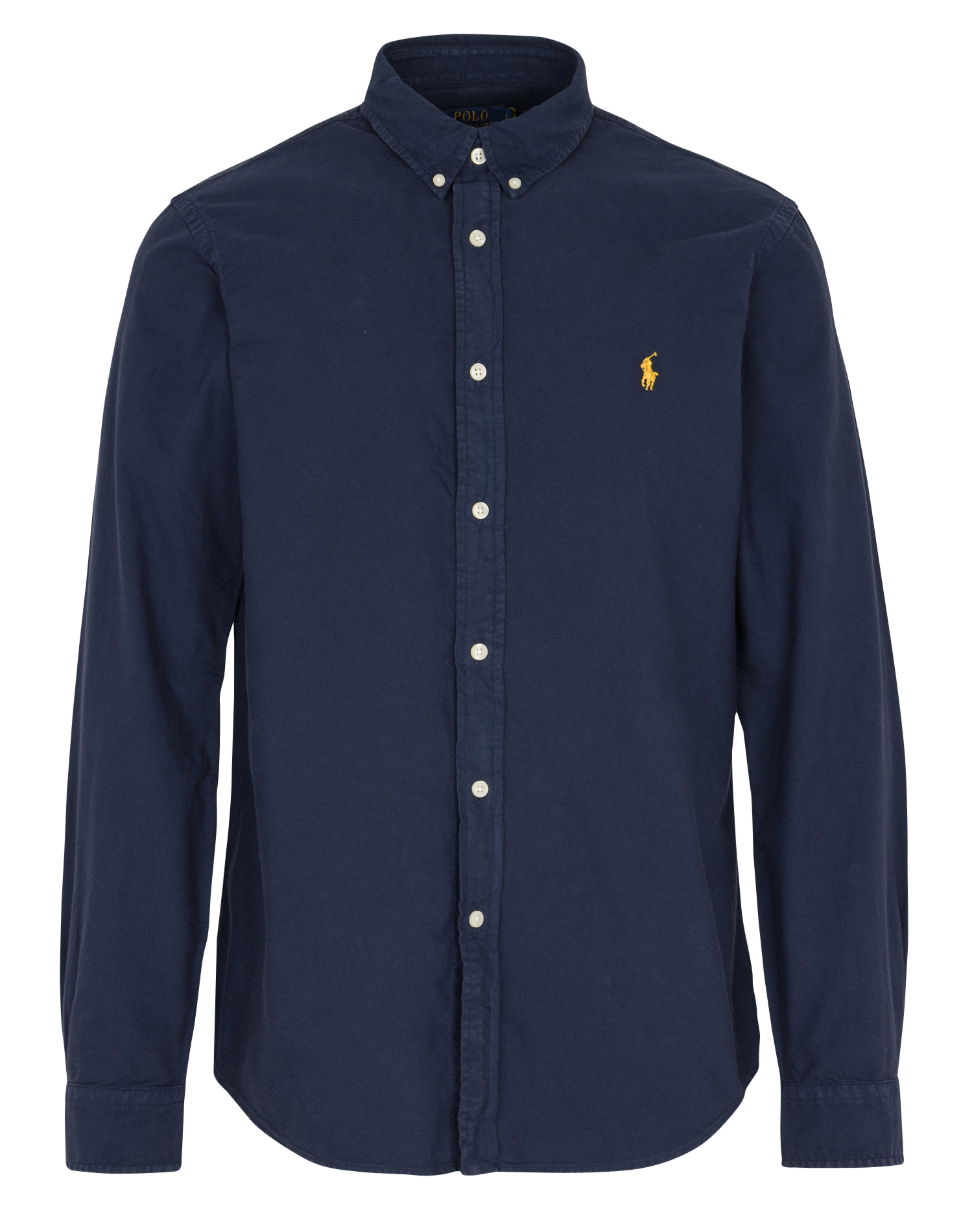 Baumwollbluse mit amerikanischem Kragen POLO RALPH LAUREN Blau