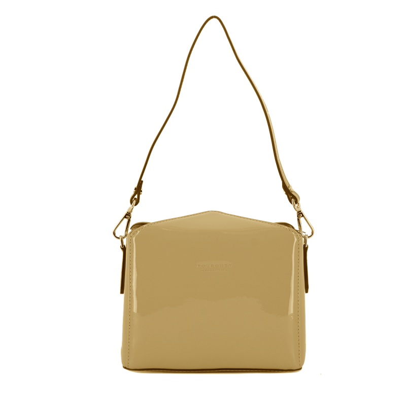 Shoulder bag - synthetic and leather POURCHET Beige