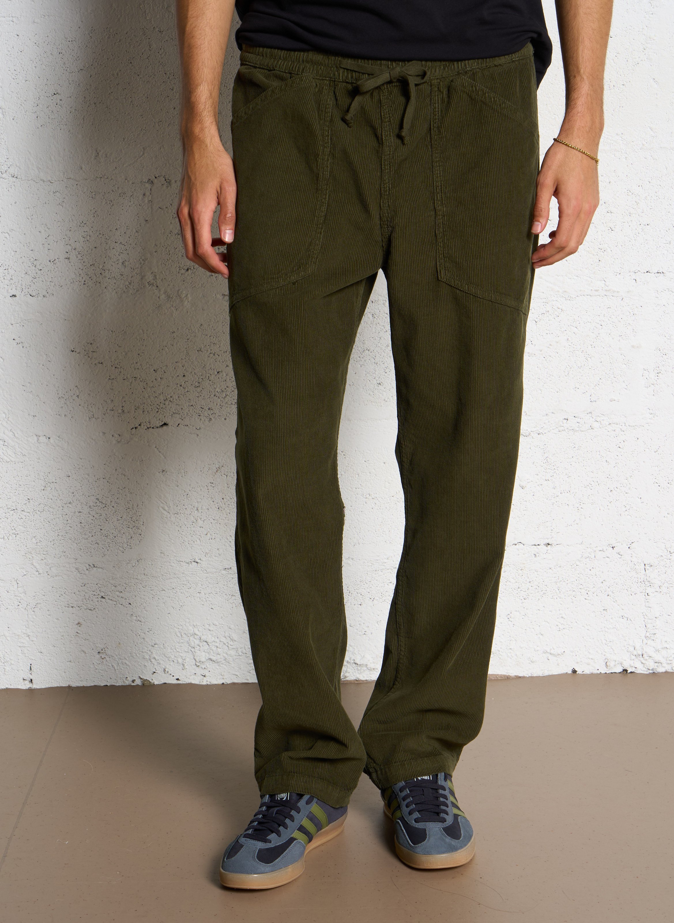 Pantalone dritto in cotone LE TEMPS DES CERISES Verde