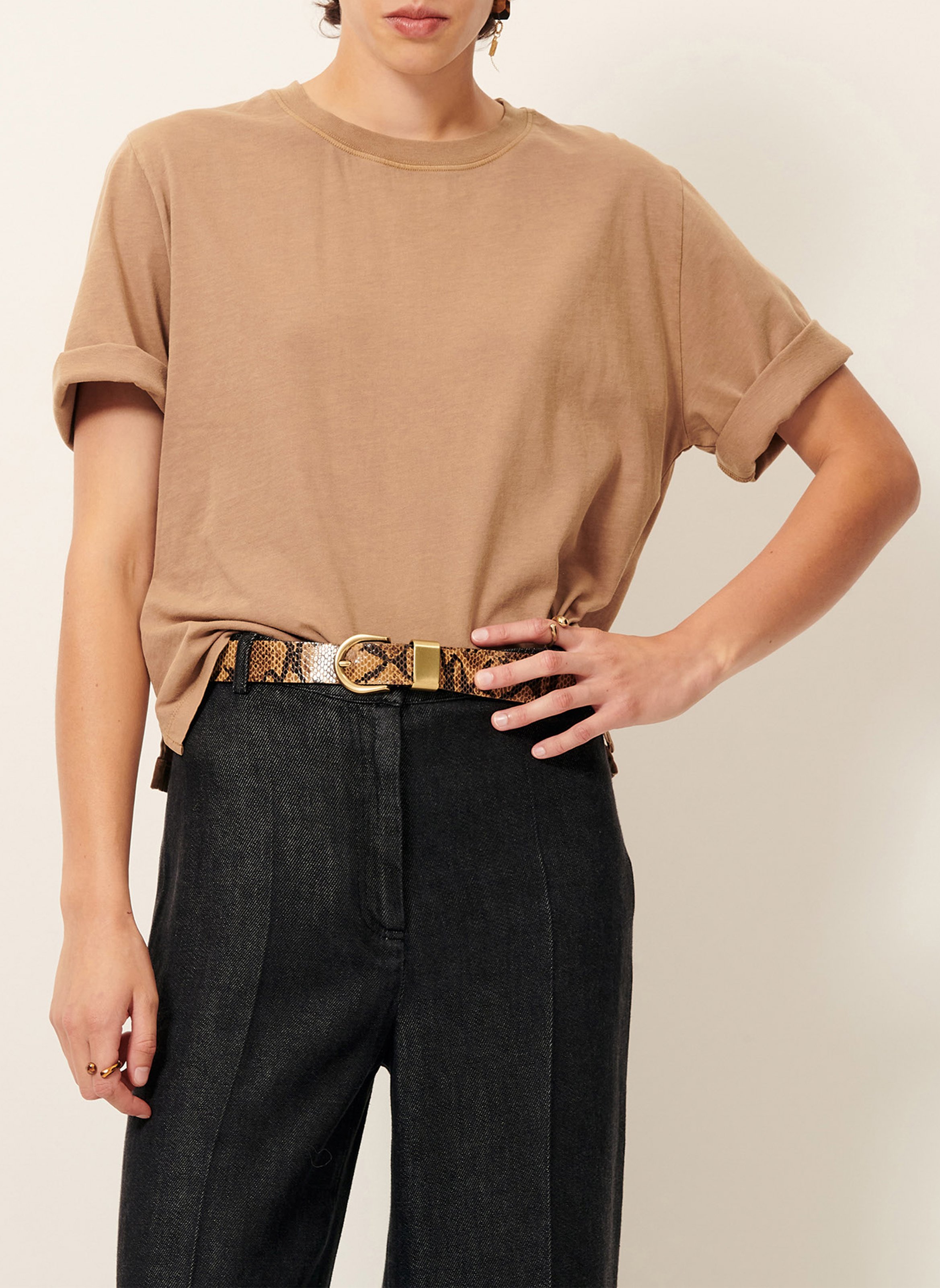 Tee-shirt oversize en coton SESSUN Beige
