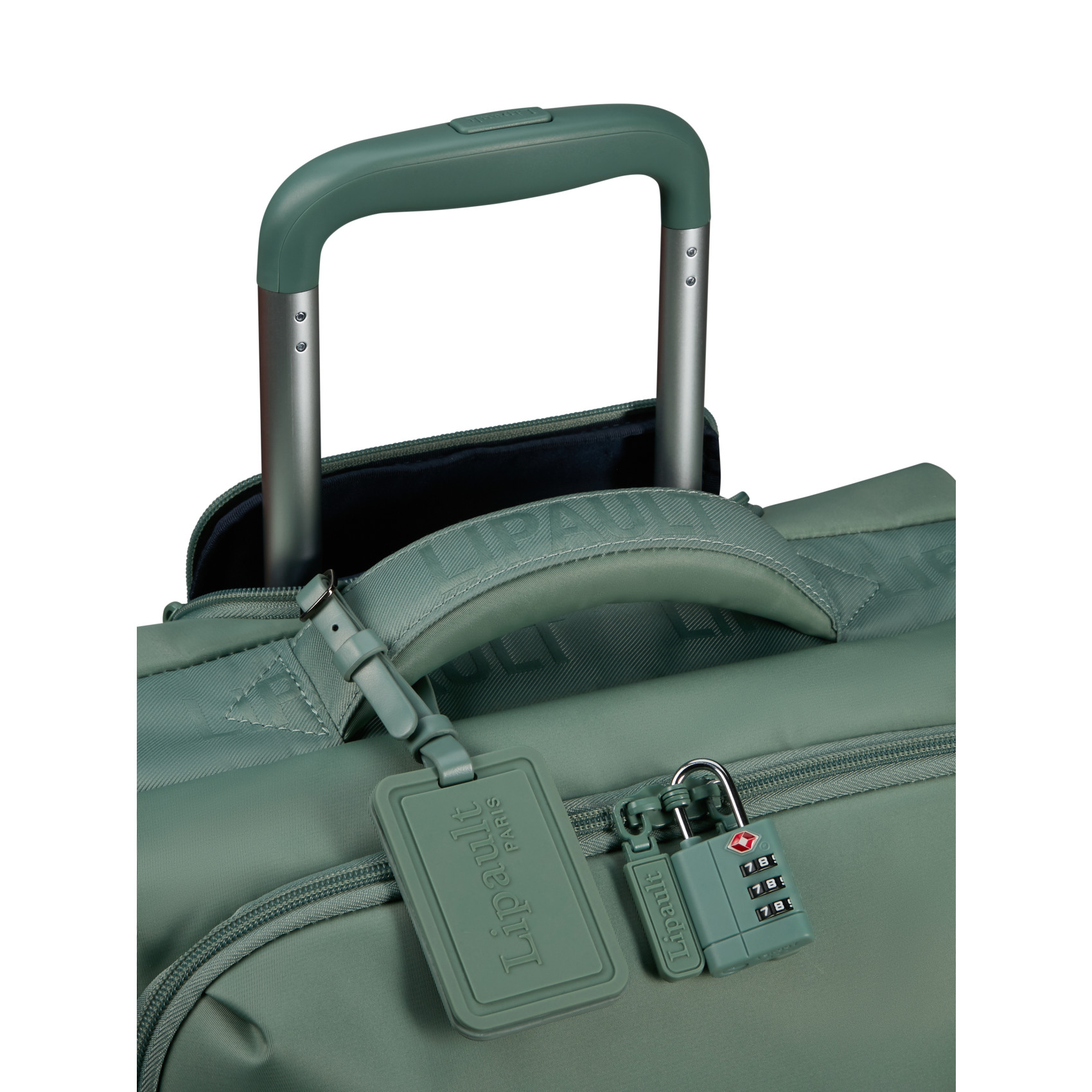 Feather suitcase 4 wheels size S LIPAULT Green