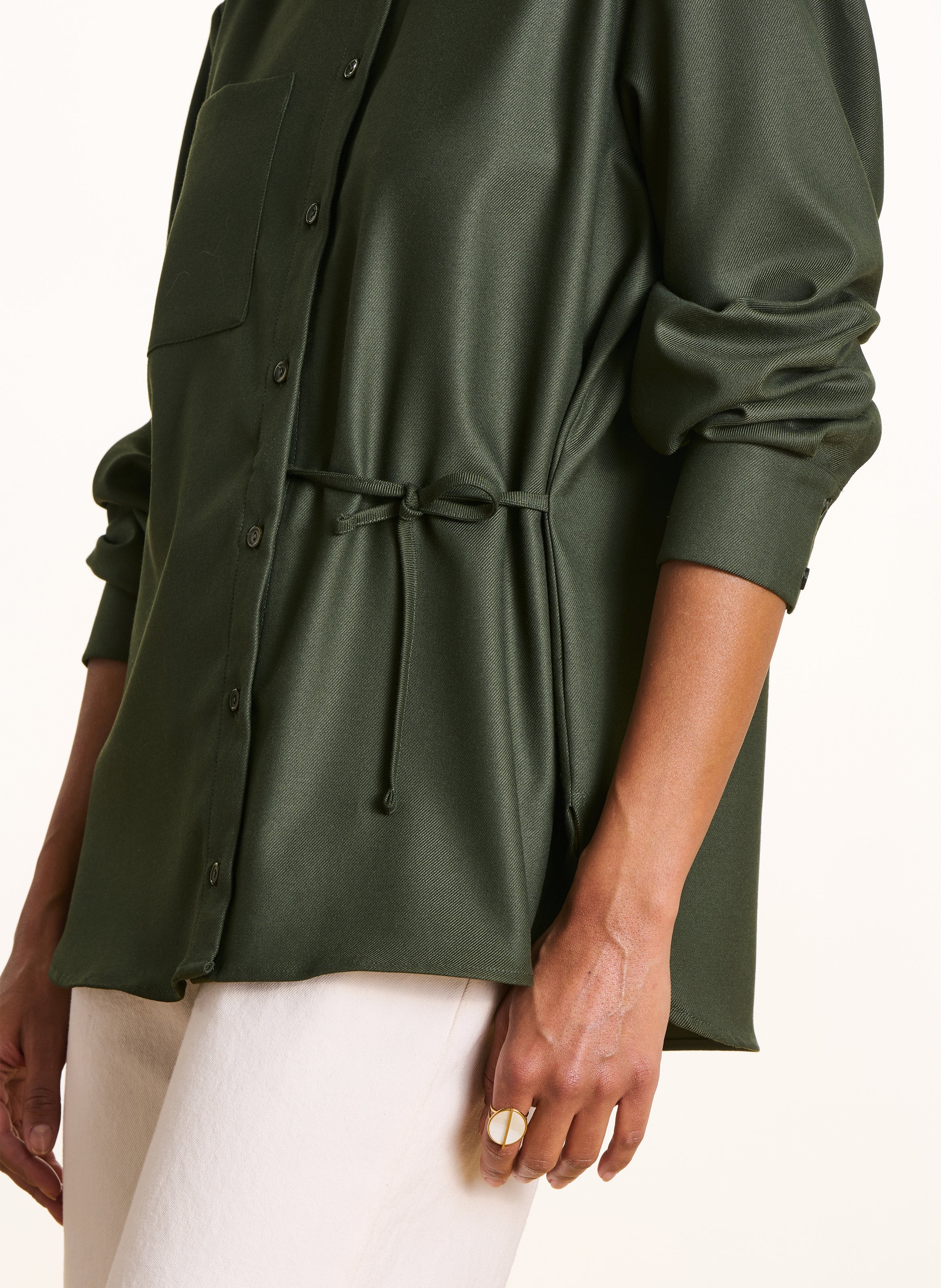 Chemise col classique  LA FEE MARABOUTEE Vert