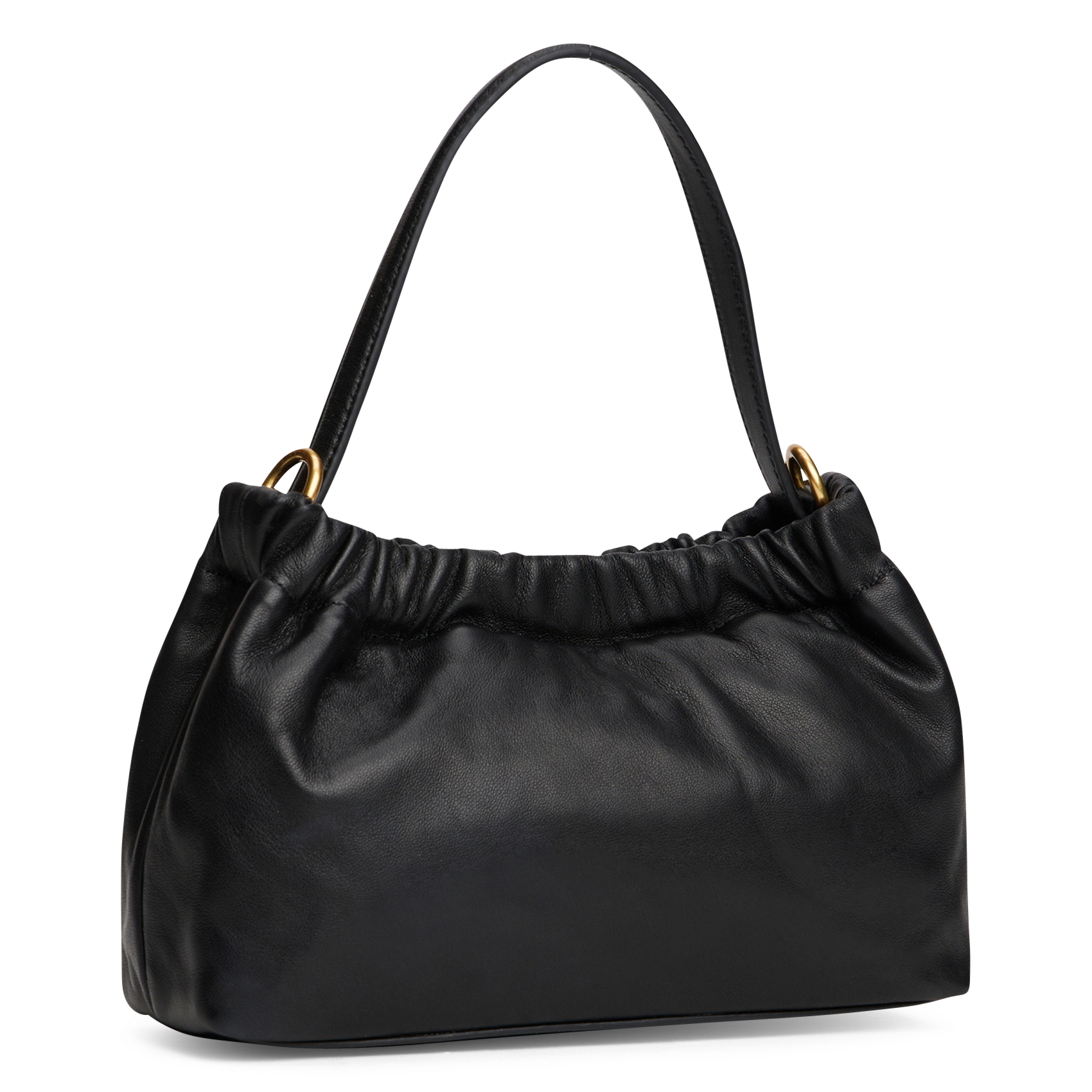 Sac bandoulière en cuir souple TOMMY HILFIGER Noir