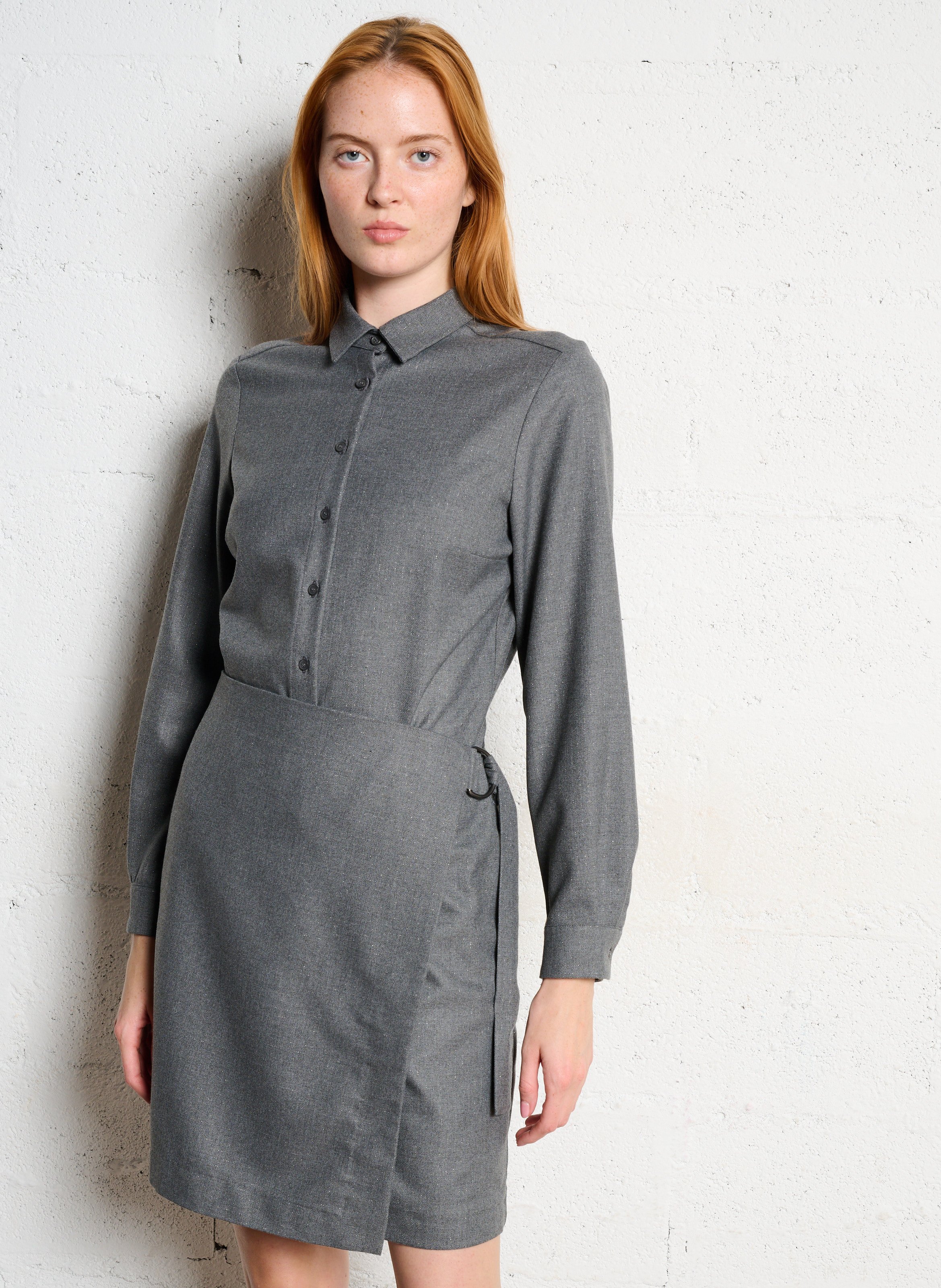 Shirt dress IKKS Grey