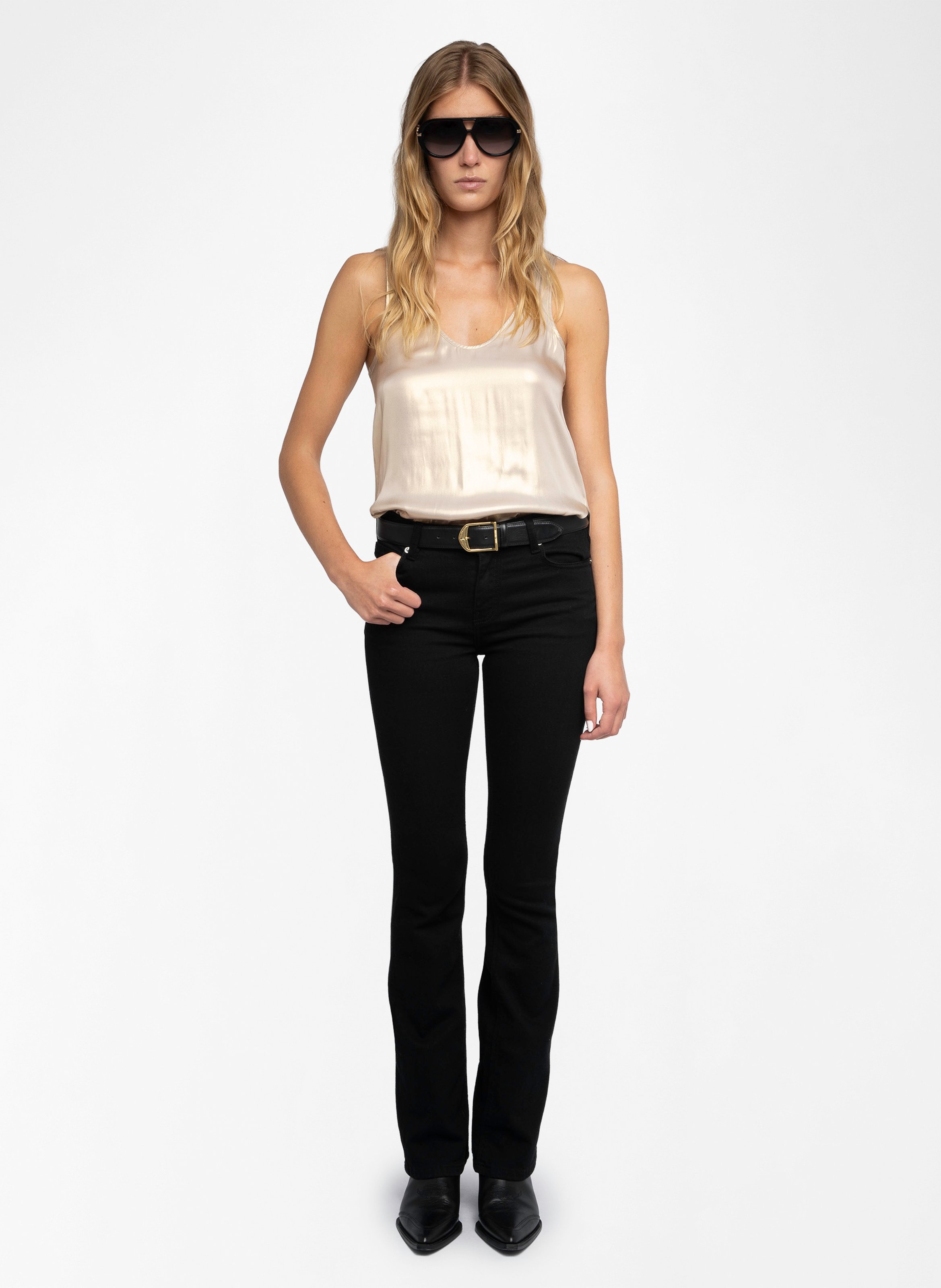 Top col rond  ZADIG&VOLTAIRE Jaune