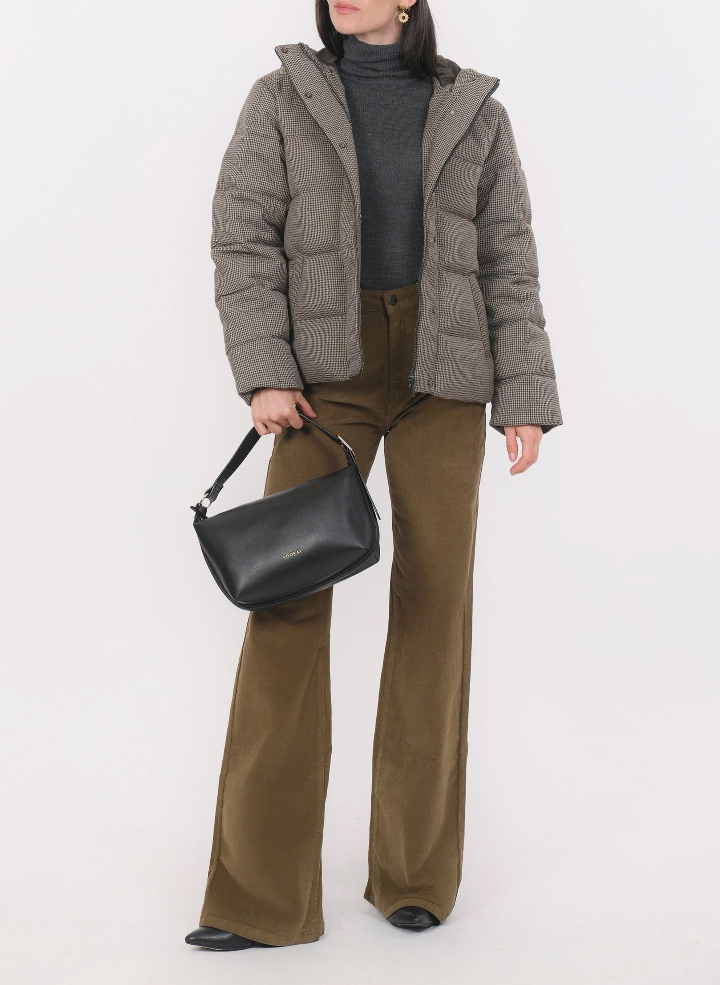 Anorak acolchado con cuello alto KOOKAI Marron