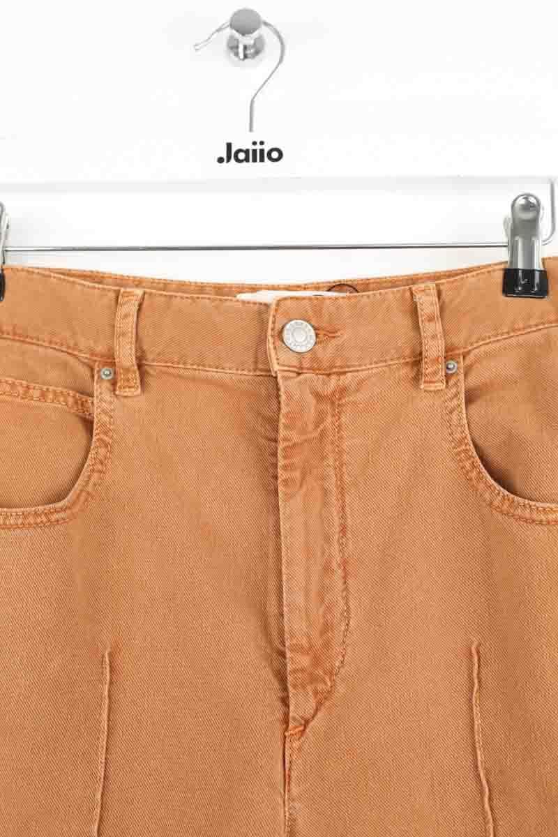 Straight cotton-blend pants ISABEL MARANT ÉTOILE - SECONDE MAIN Brown