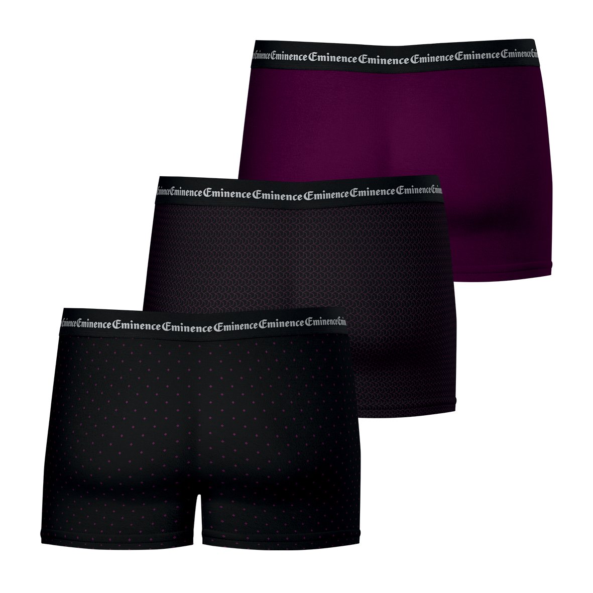 Boxer shorts, pack of 3, business Purple