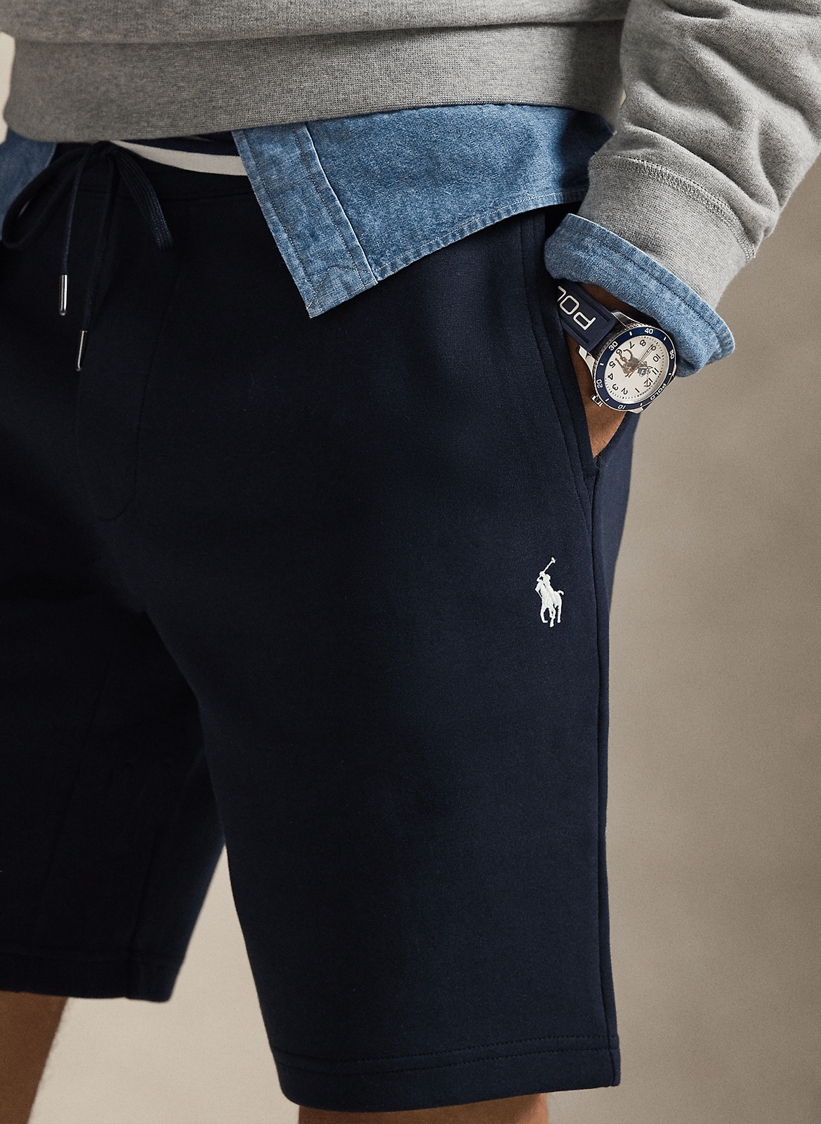 Recht short - katoenblend POLO RALPH LAUREN Blauw