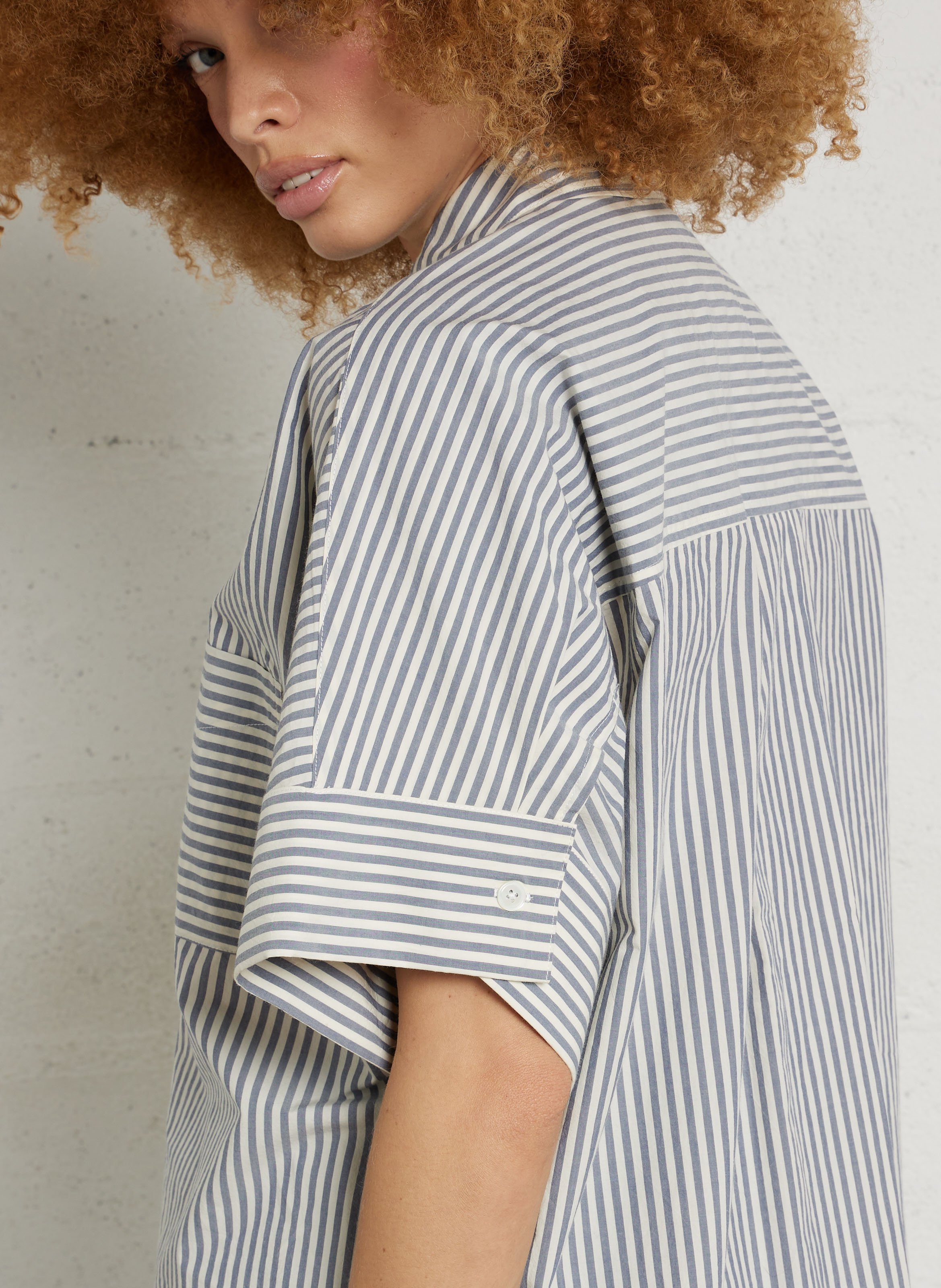 Blouse met klassieke kraag BELLEROSE Gestreepte