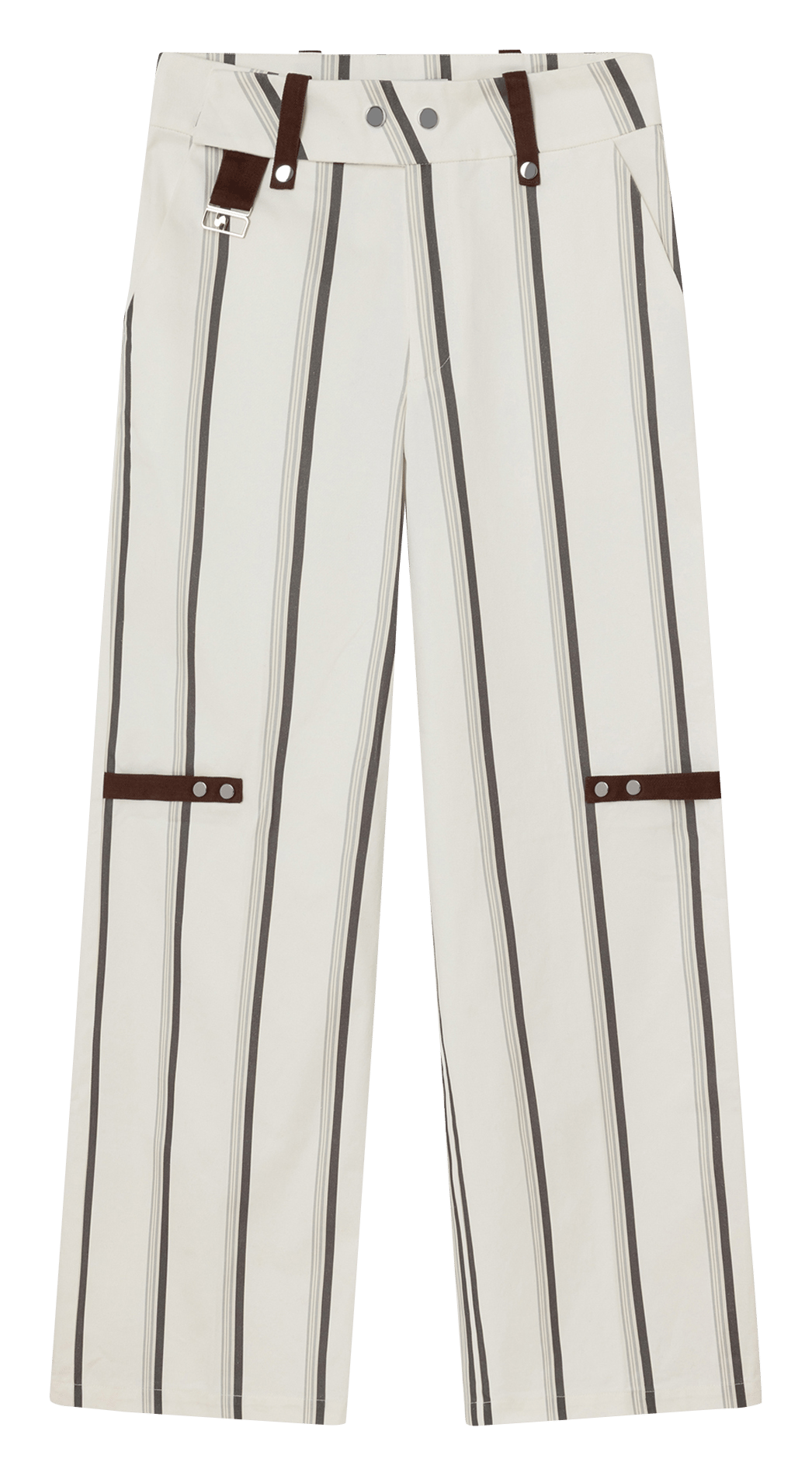 Slim-fit cotton cargo pants LAAGAM White