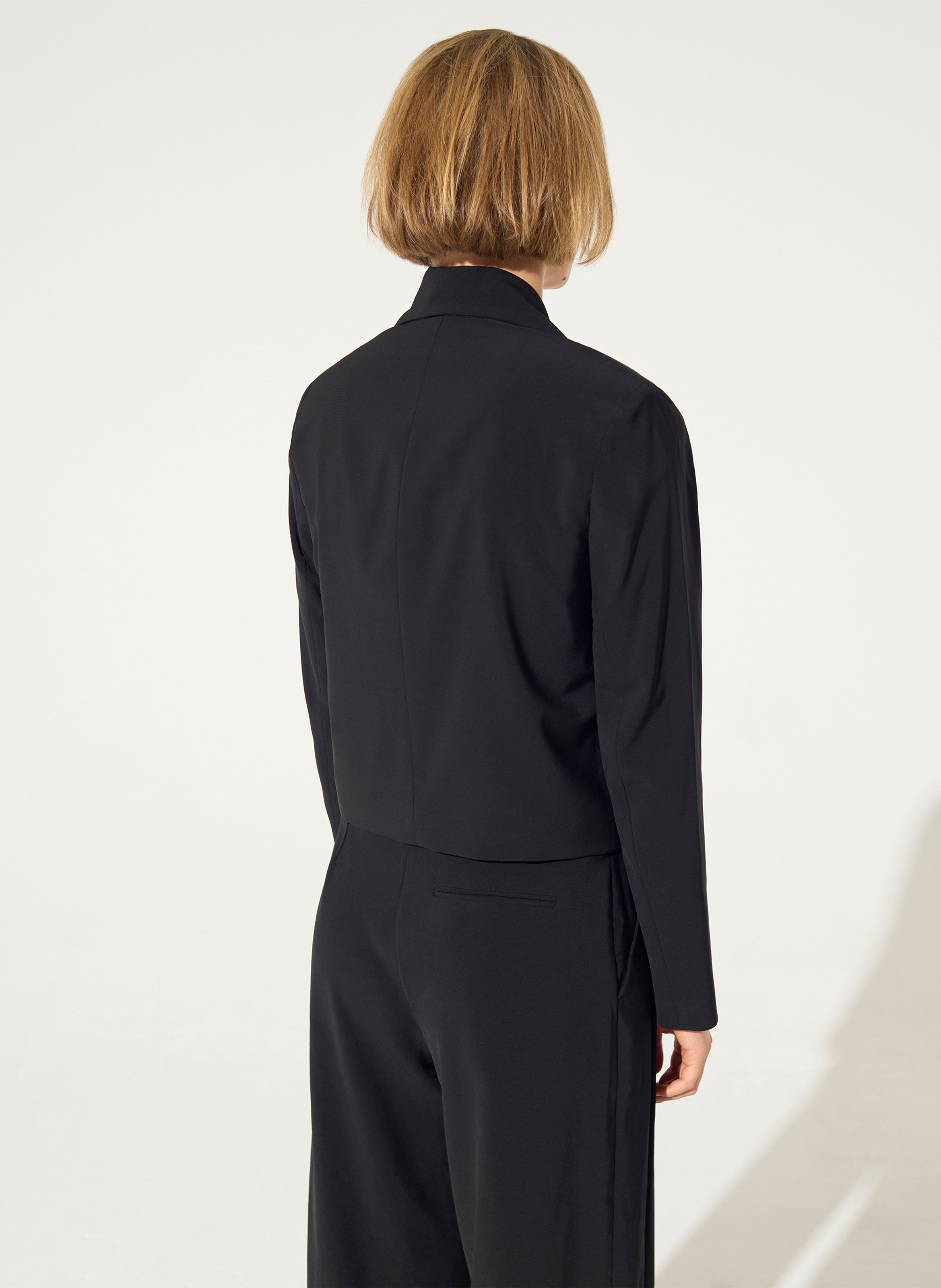 Straight tailored collar jacket COTELAC Black