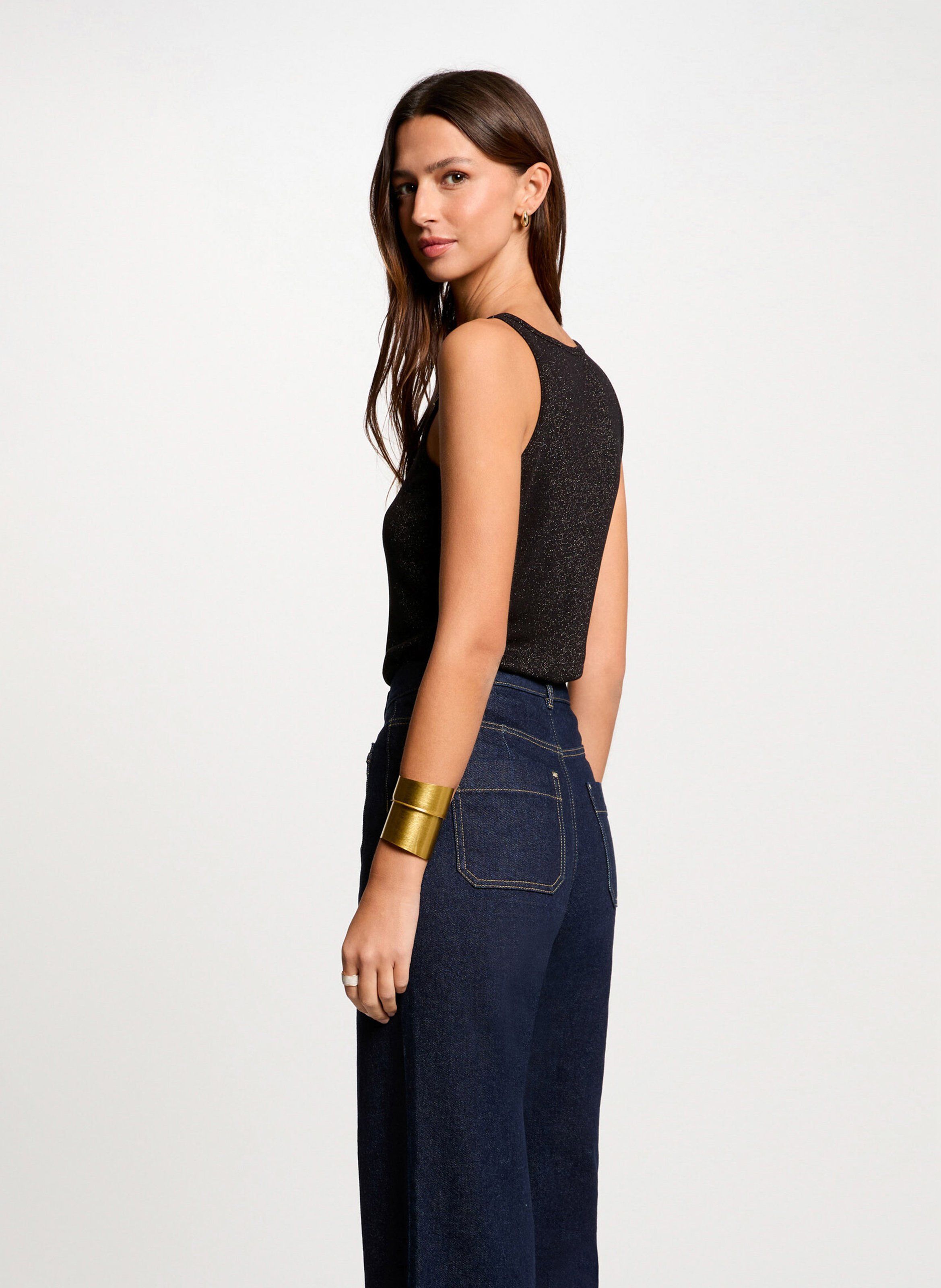 Débardeur col rond MORGAN Noir