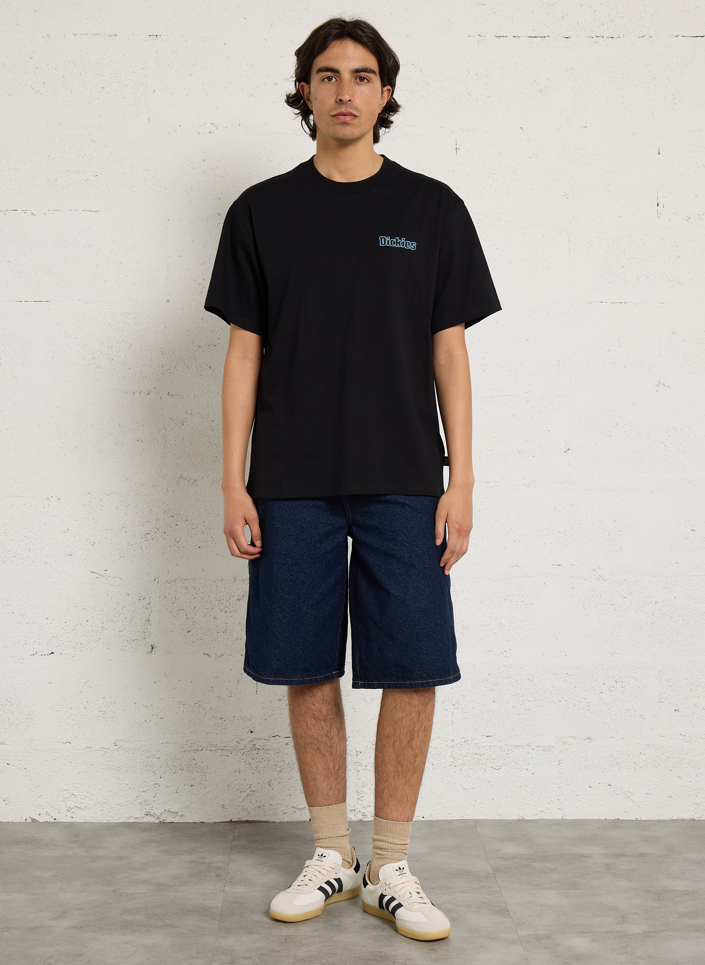 Baskets basses en cuir ADIDAS Blanc