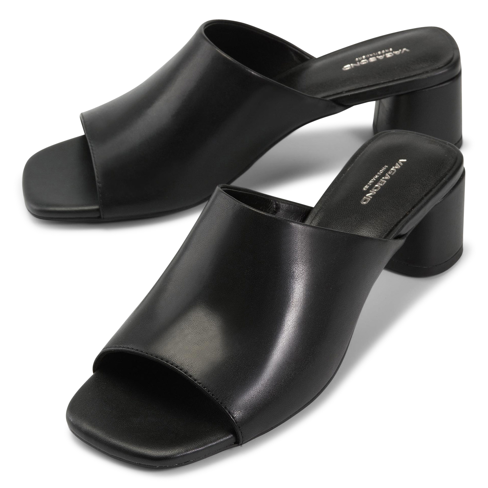 Leder-Mules VAGABOND Schwarz