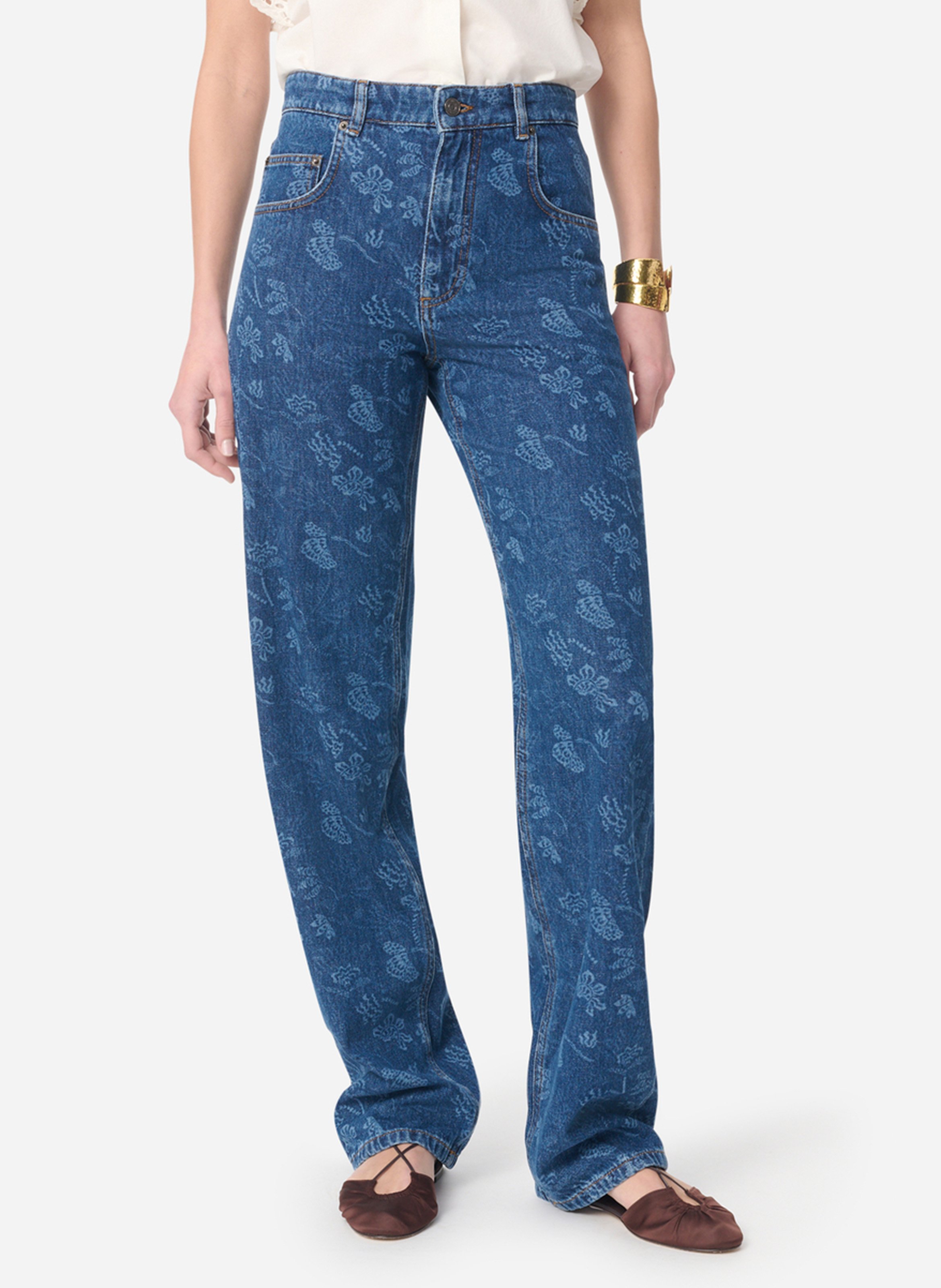 Straight Cut Jeans mit Print VANESSA BRUNO Mehrfarbig