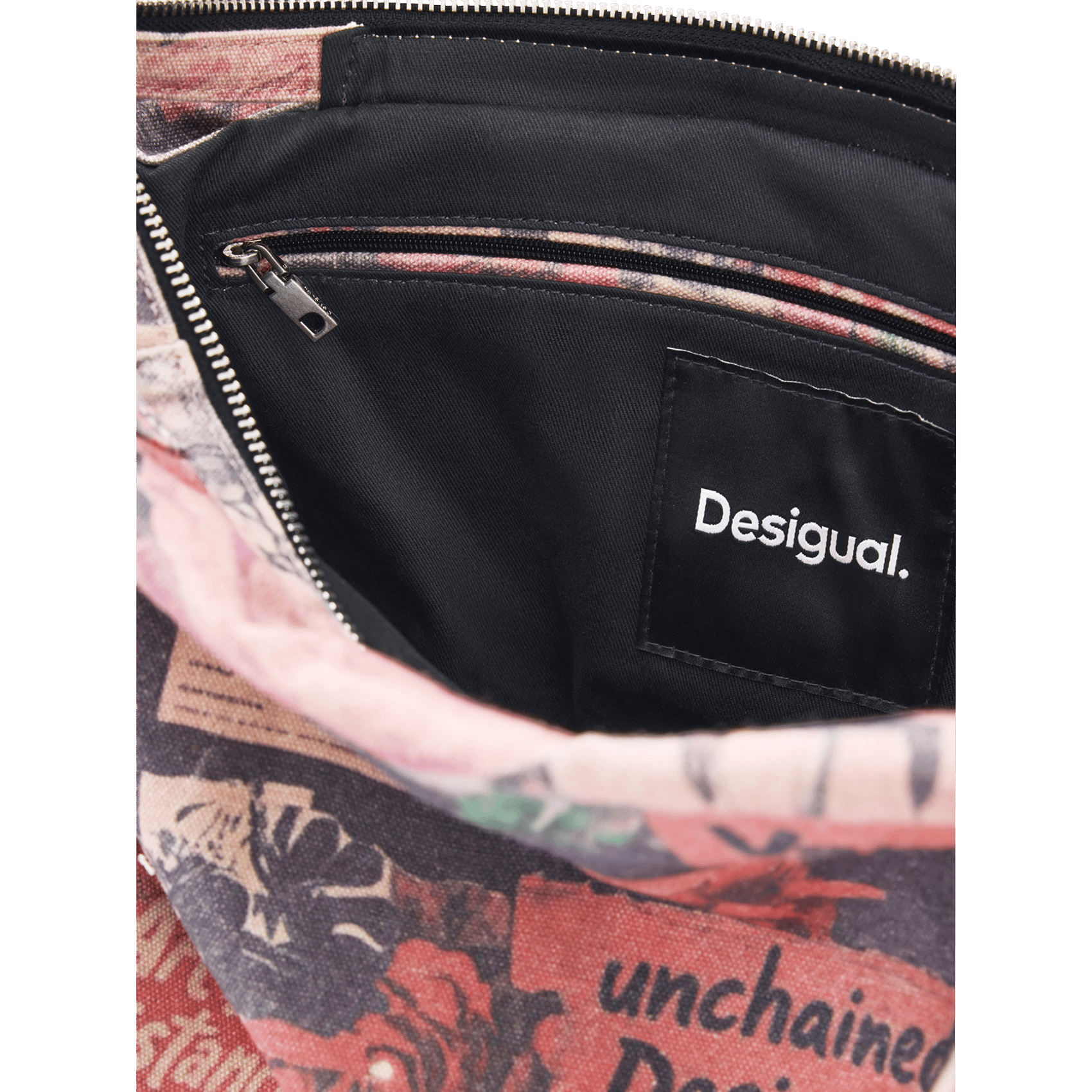 Shoulder bag with floral print DESIGUAL Multicolored