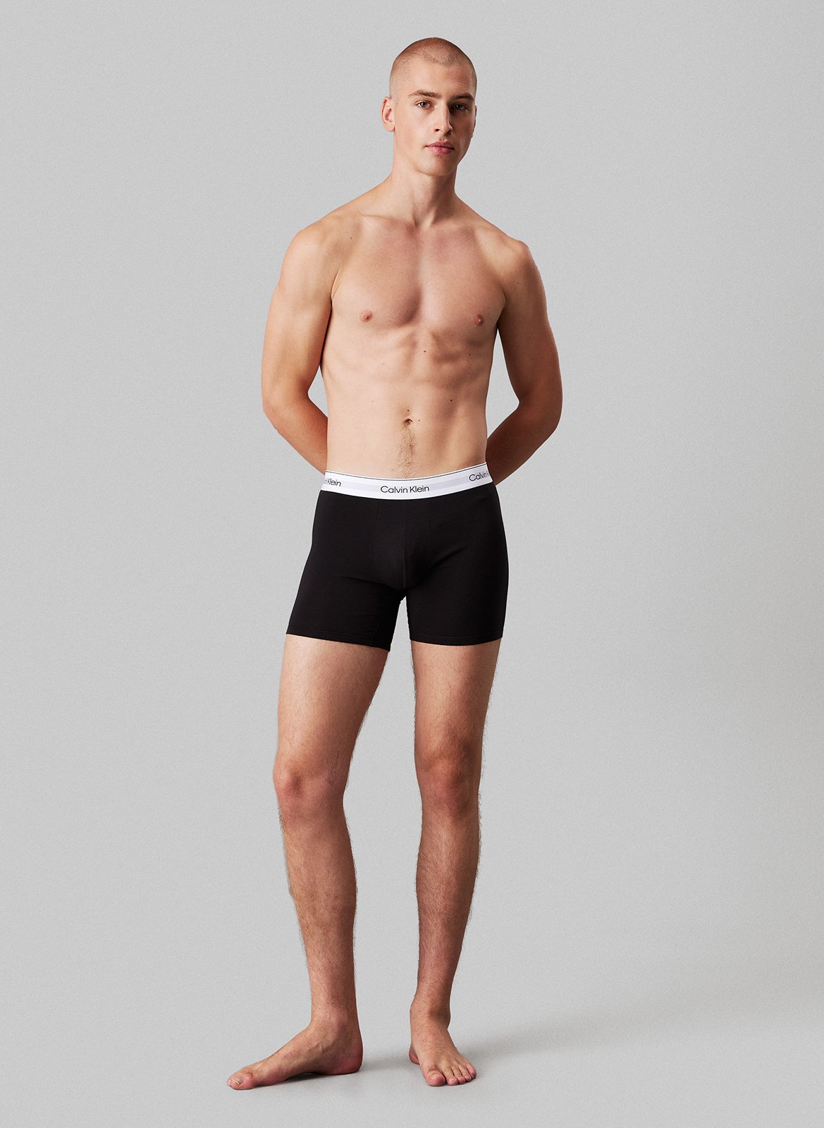 3er-Pack Boxershorts aus Baumwoll-Mix CALVIN KLEIN UNDERWEAR Schwarz