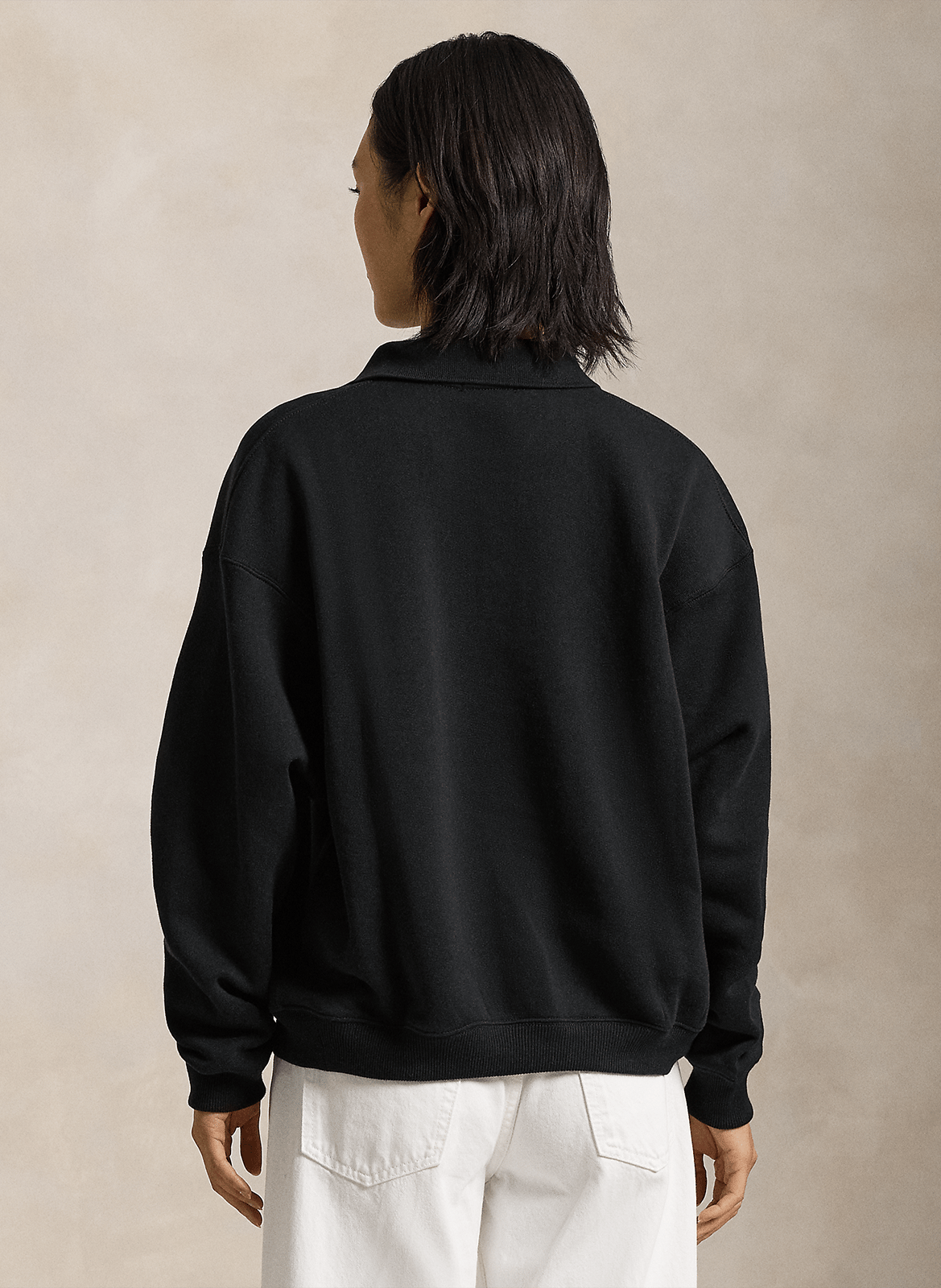 Cotton-mix oversized sweater POLO RALPH LAUREN Black
