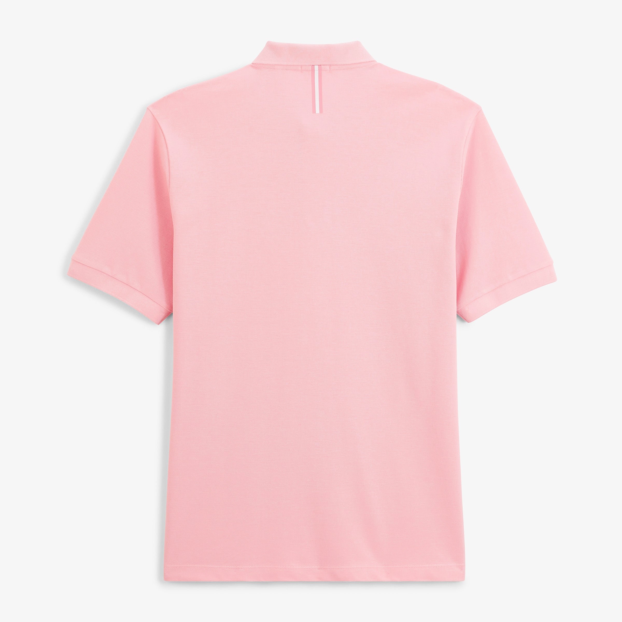 Short-sleeved cotton piqué polo SERGE BLANCO Pink