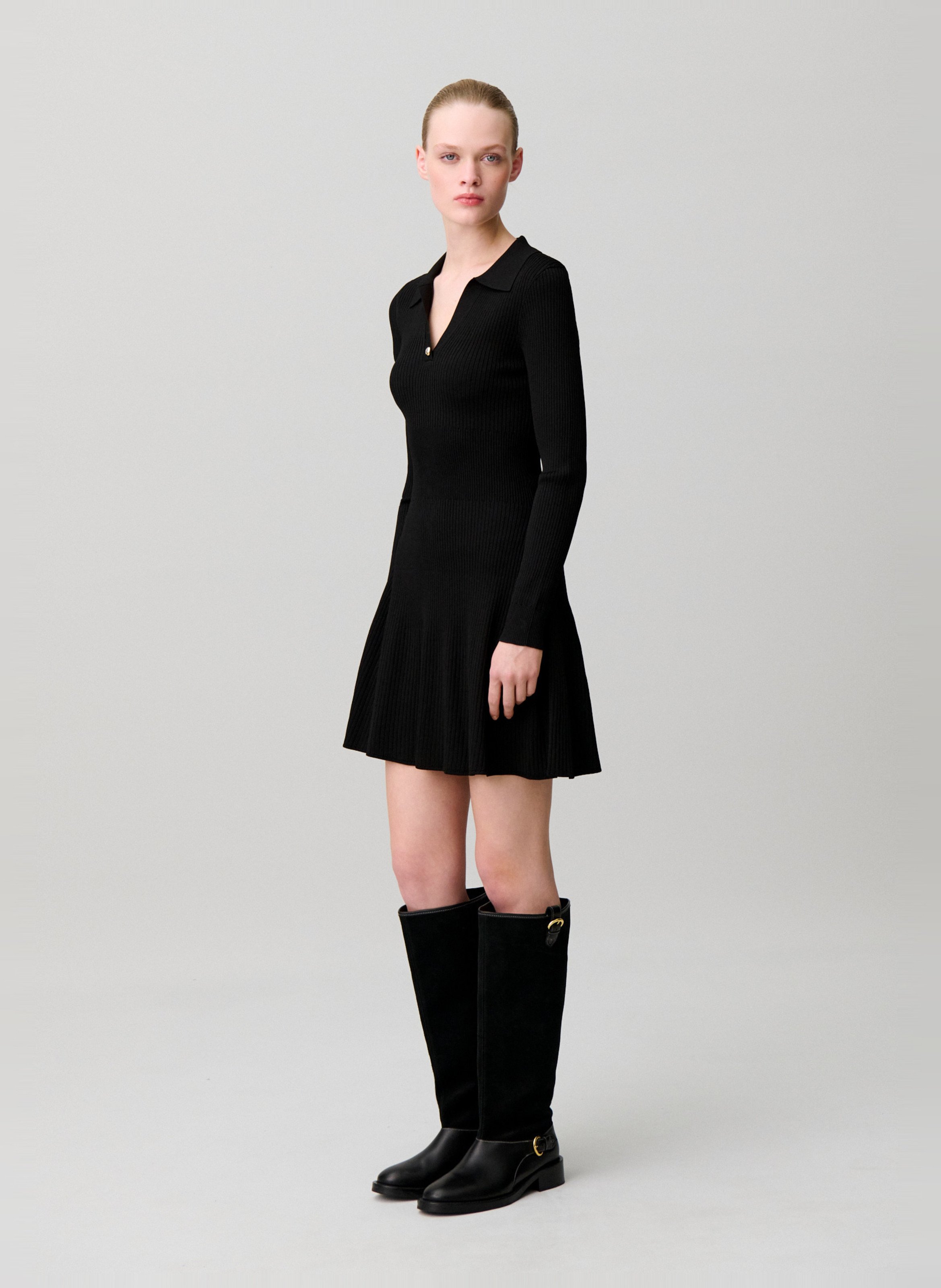 Robe courte évasée CLAUDIE PIERLOT Noir
