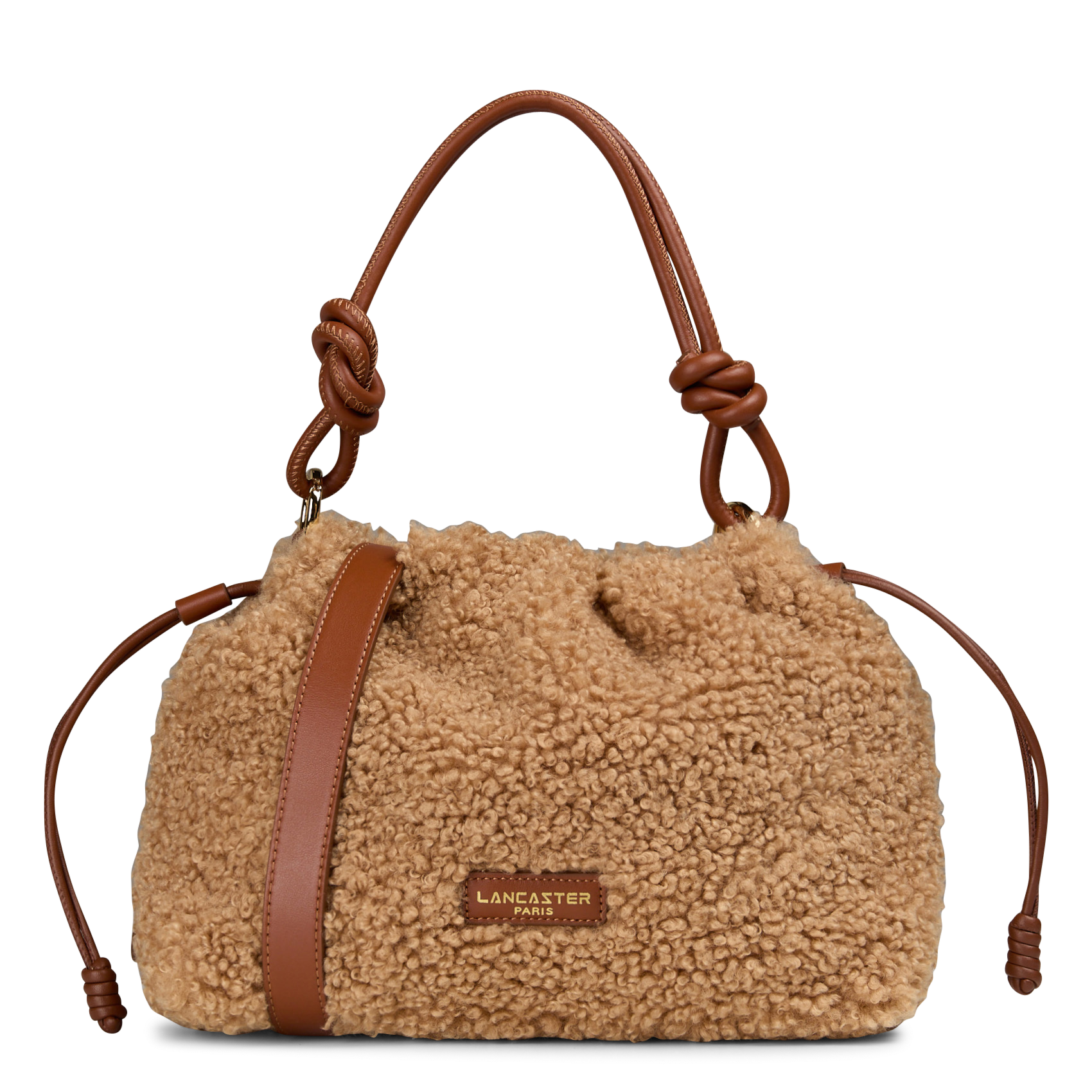 Handtas van synthetische bont LANCASTER PARIS Bruin
