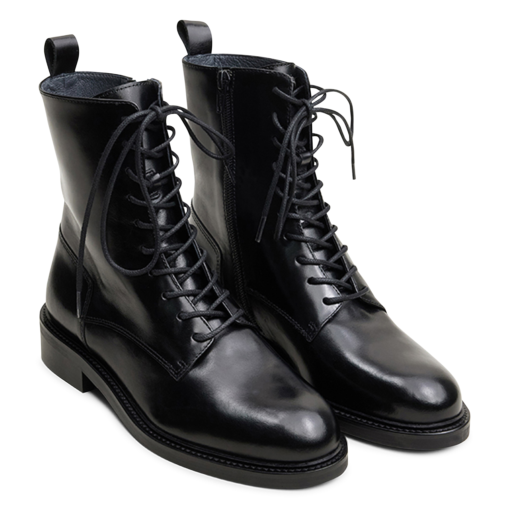 Schnürstiefel aus Leder JONAK Schwarz