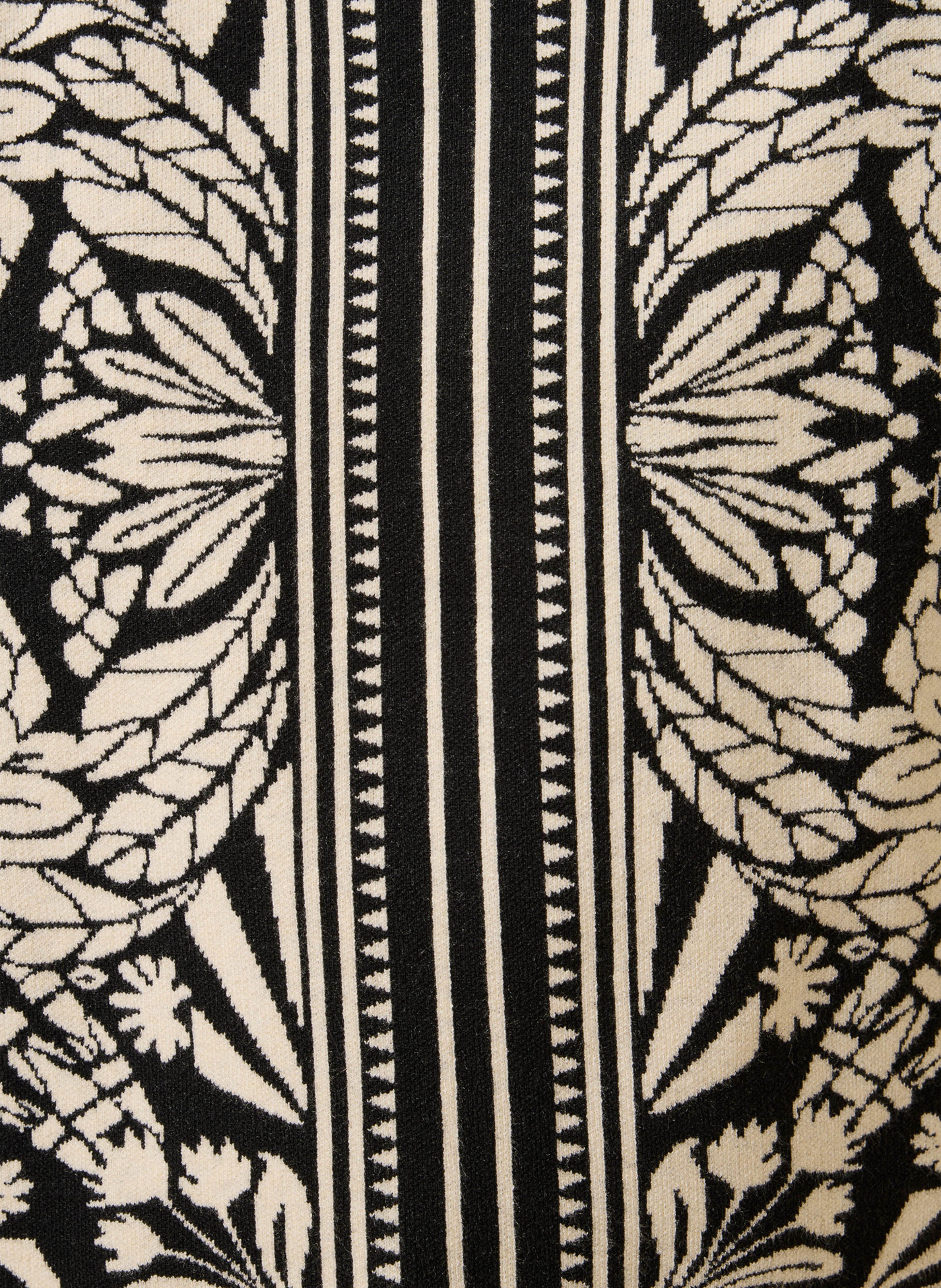 Pull oversize imprimé LA FEE MARABOUTEE Noir
