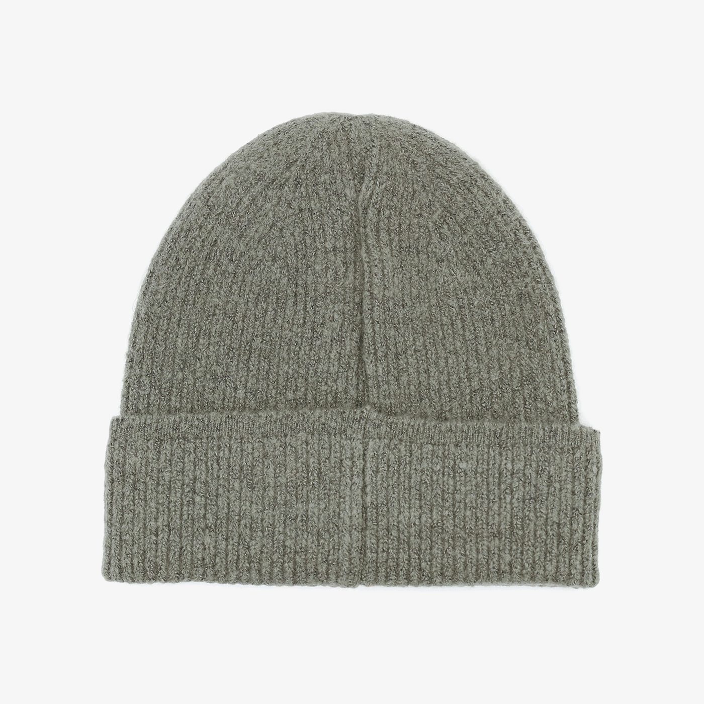Ribbed knitted beanie in heather grey Serge Blanco SERGE BLANCO Grey
