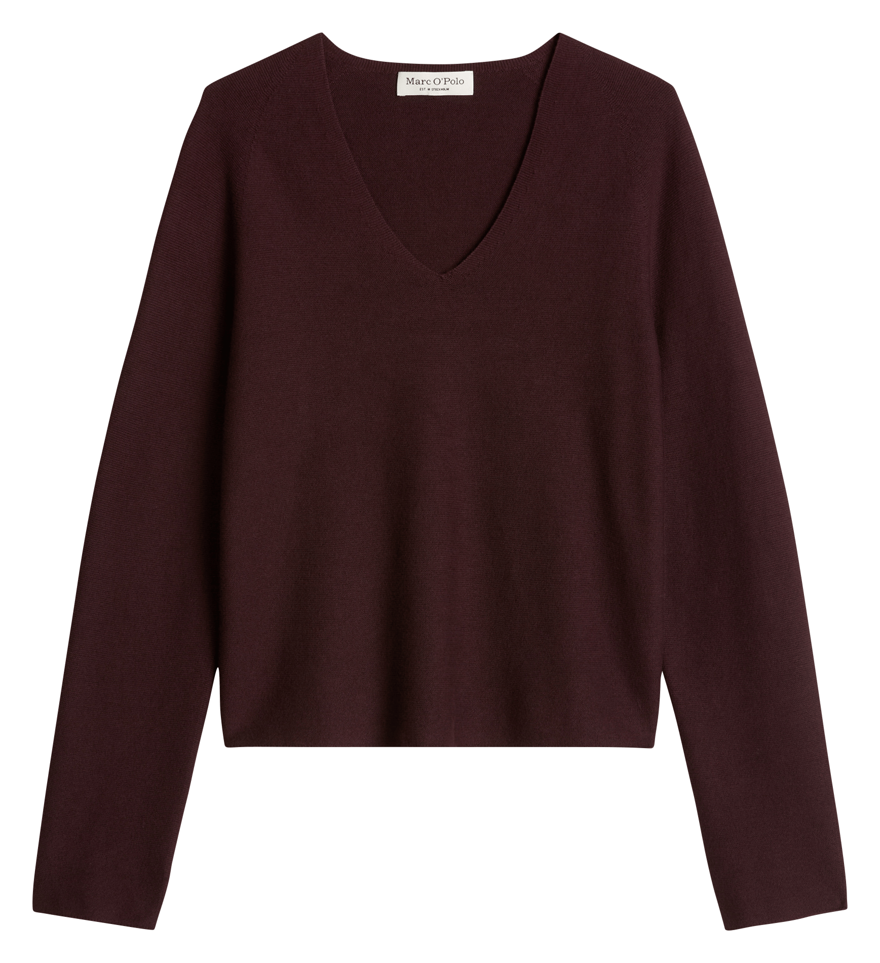 Baumwollpullover mit V-Ausschnitt MARC O'POLO Rot
